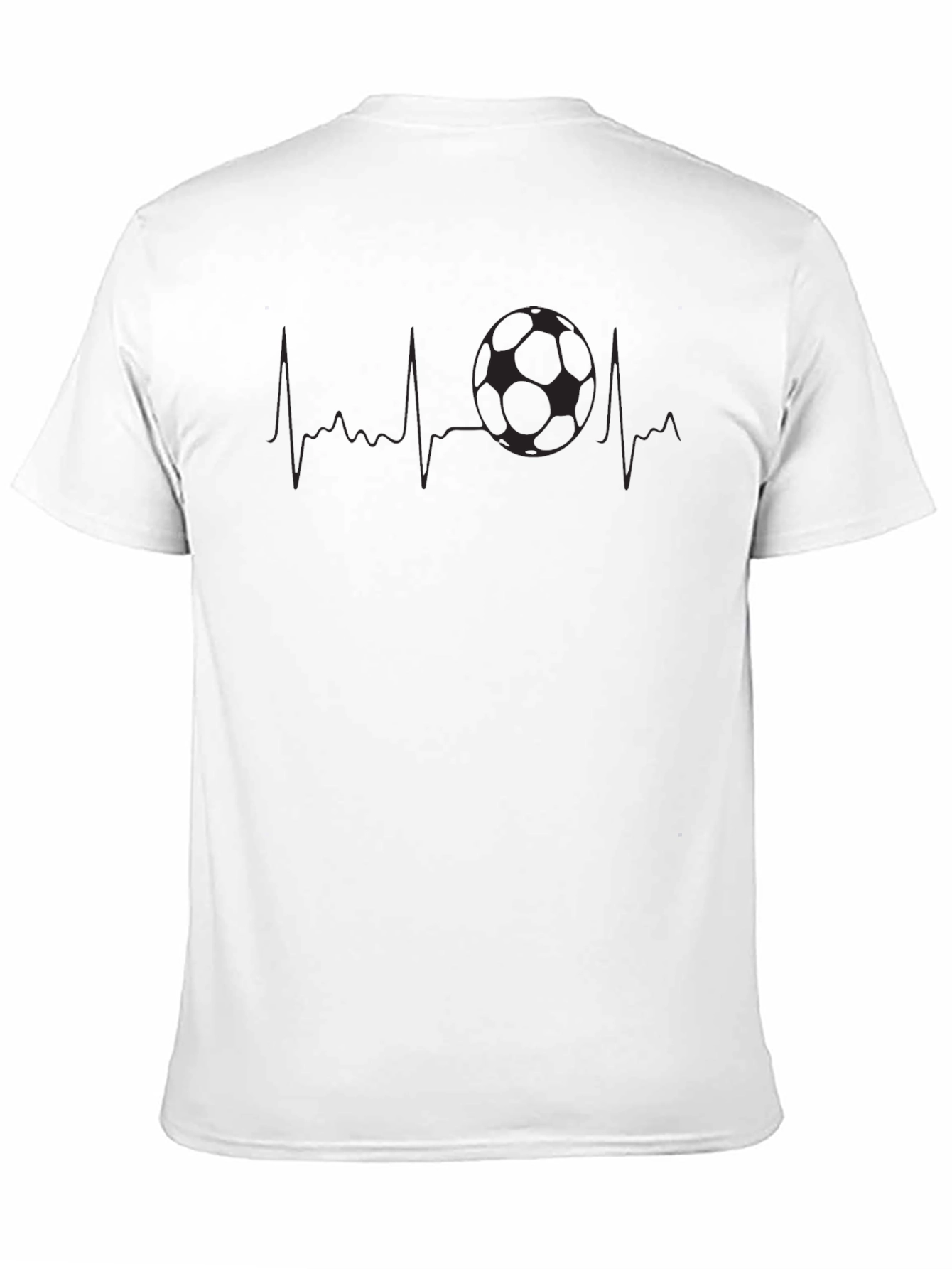 Soccer Heartbeat Graphic T-Shirt - Passionate Fan Apparel