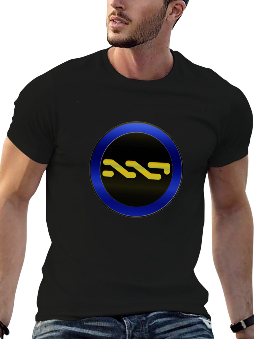 Abstract Symbol Graphic Tee - Cool Casual Style