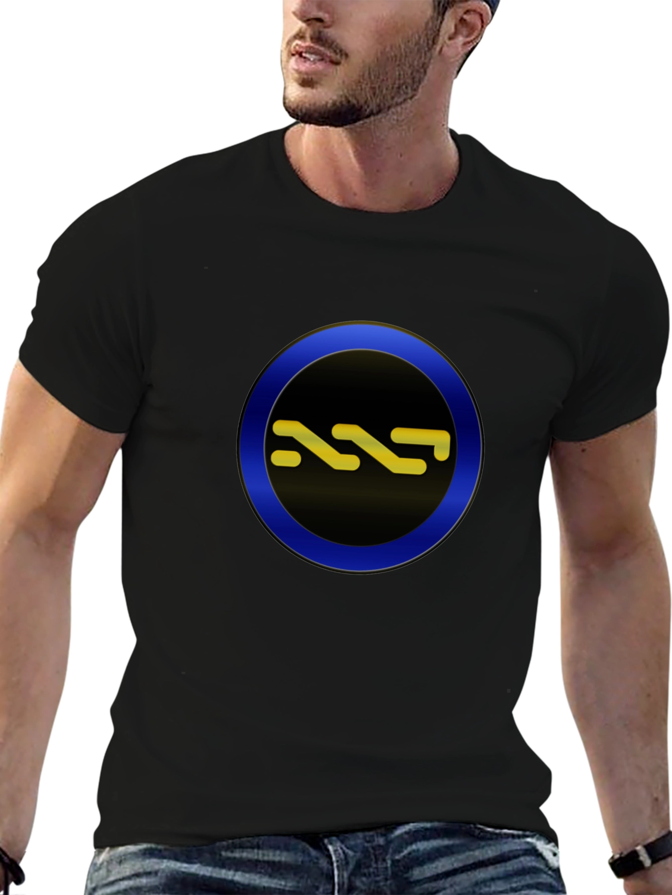 Abstract Symbol Graphic Tee - Cool Casual Style
