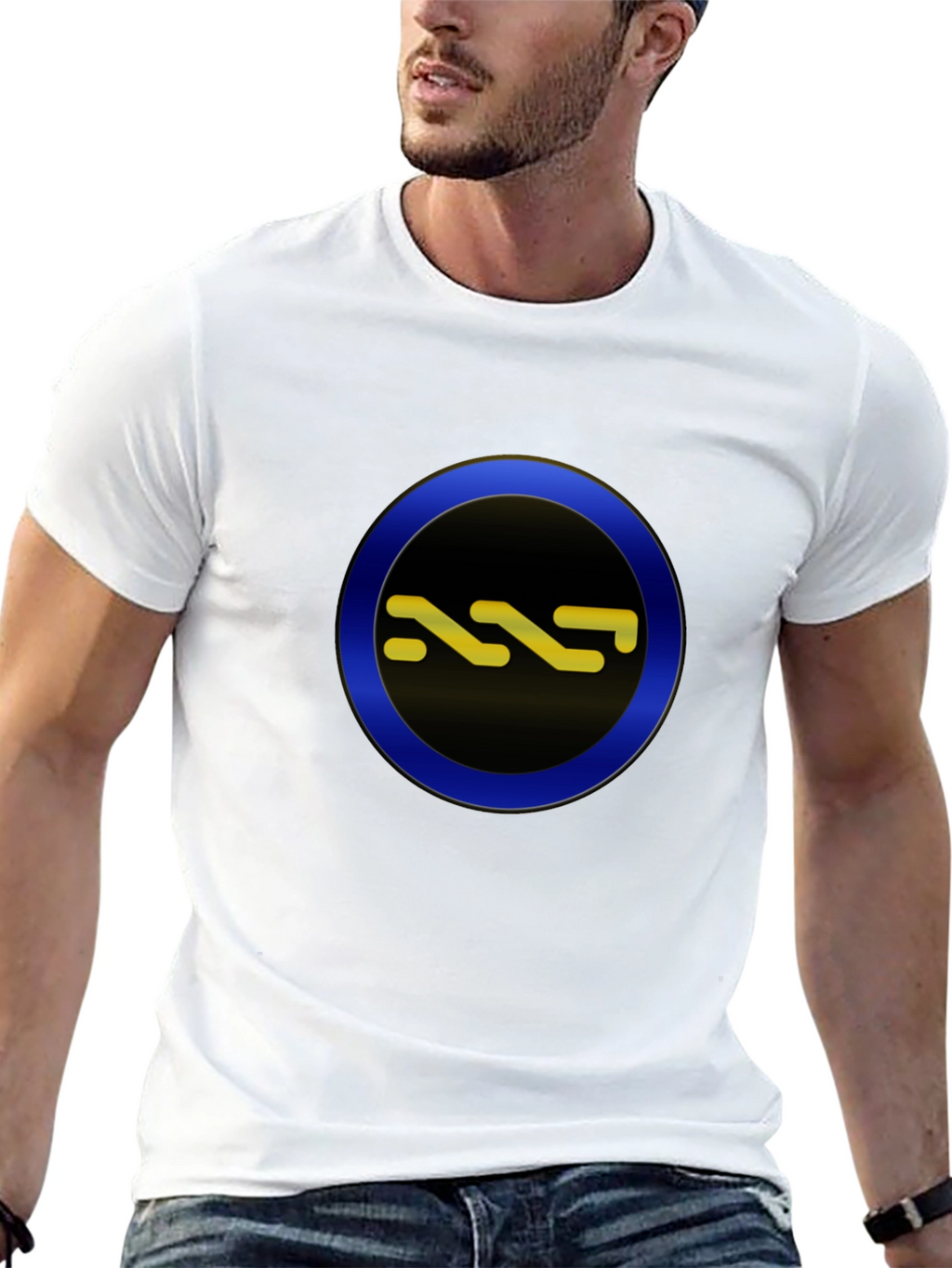 Abstract Symbol Graphic Tee - Cool Casual Style