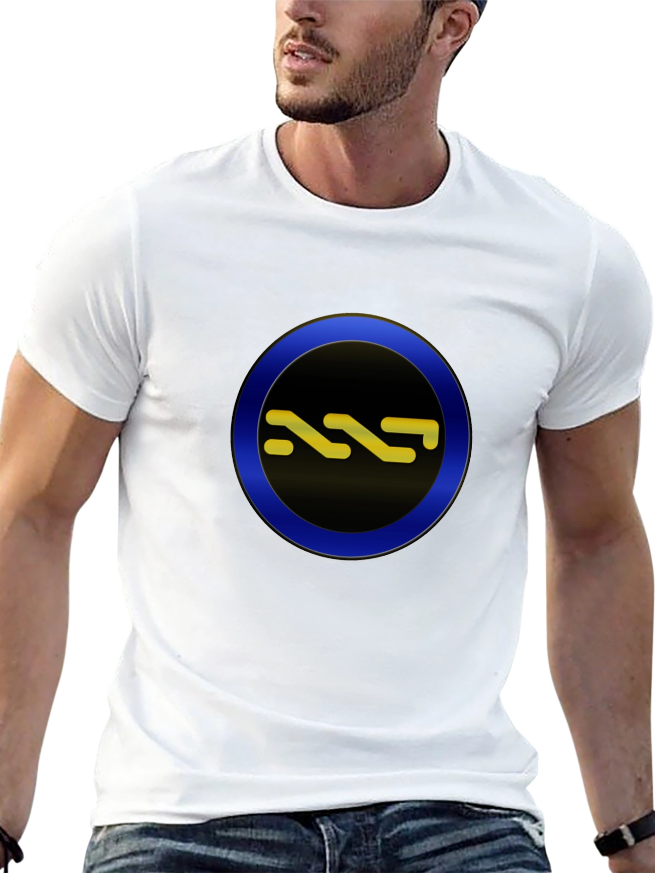 Abstract Symbol Graphic Tee - Cool Casual Style