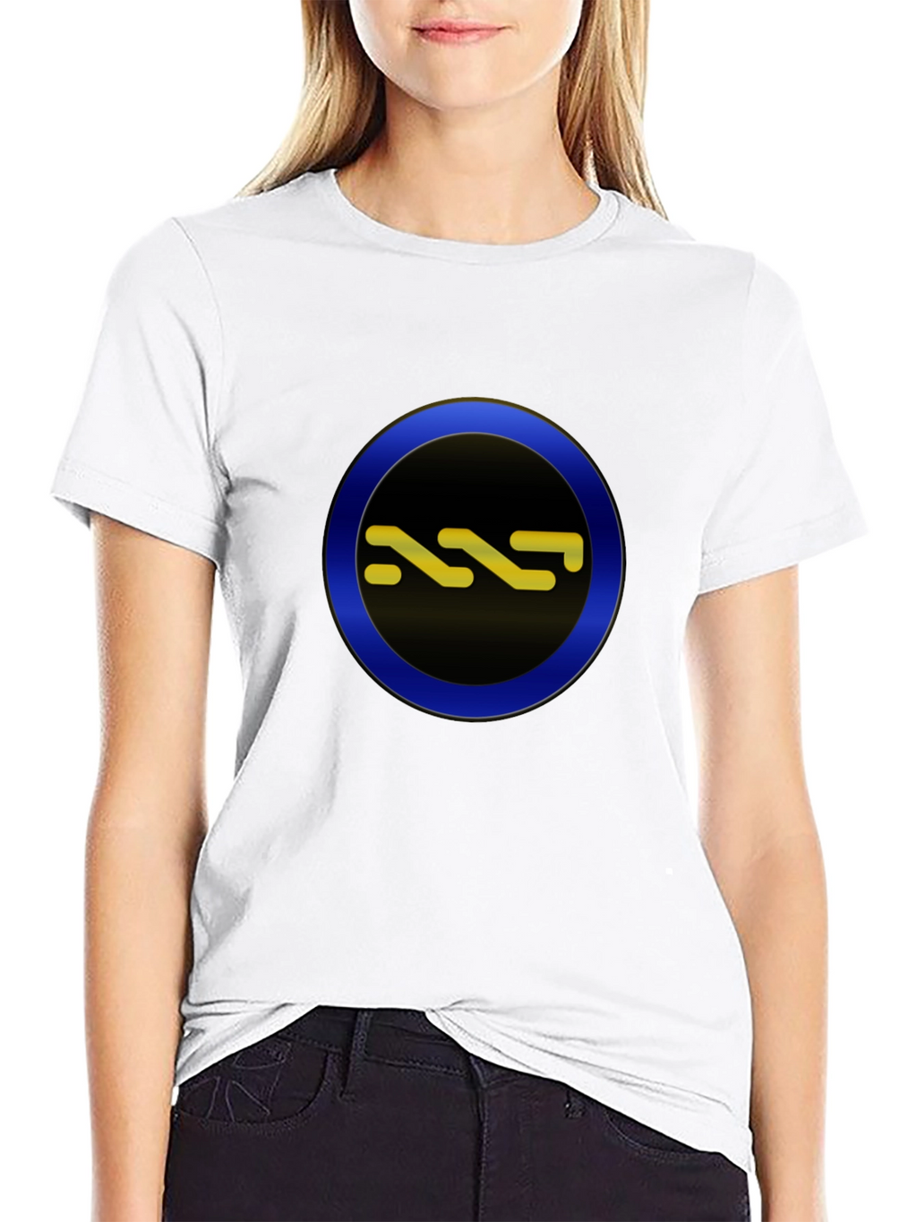 Abstract Symbol Graphic Tee - Cool Casual Style