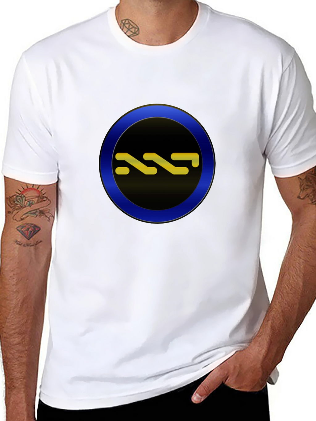 Abstract Symbol Graphic Tee - Cool Casual Style
