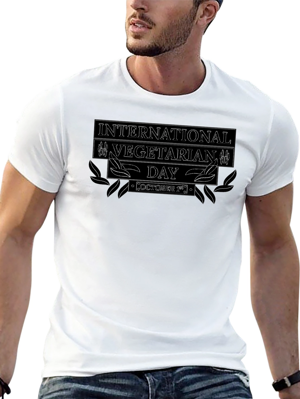 International Vegetarian Day Black T-Shirt