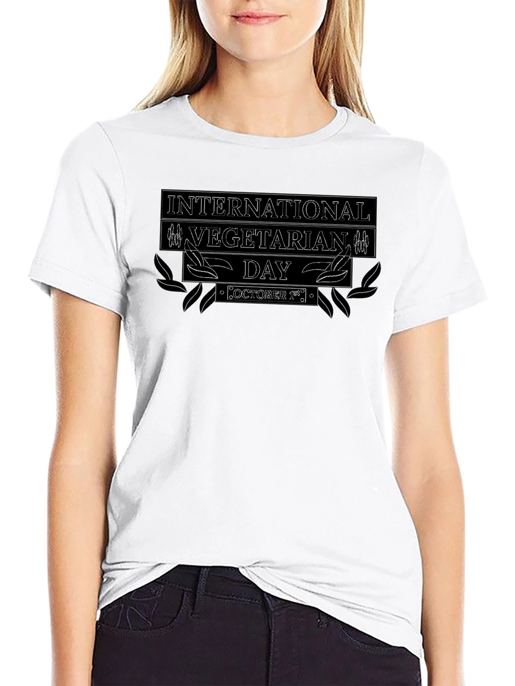 International Vegetarian Day Black T-Shirt