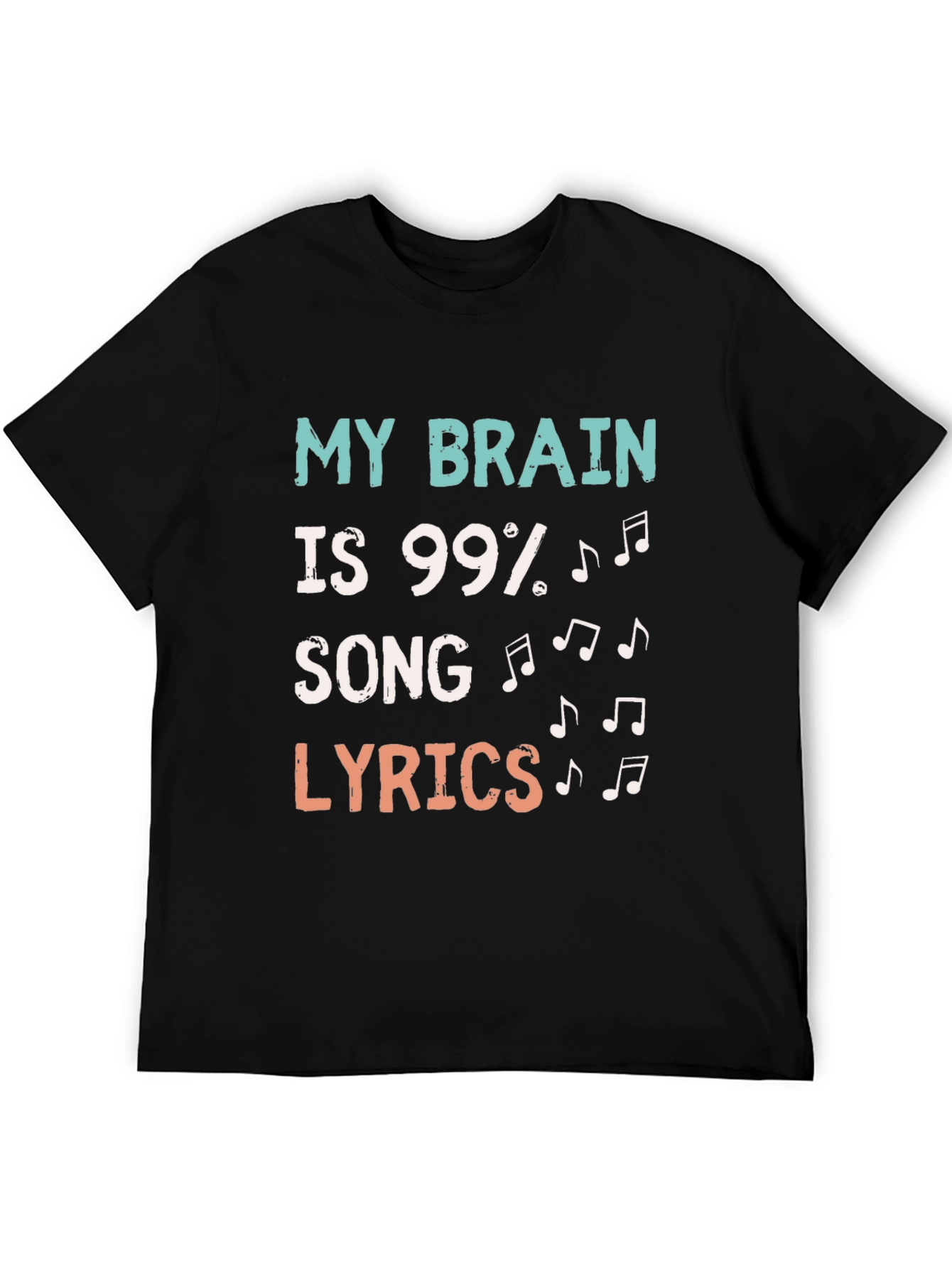 Song Lyrics Brain T-Shirt