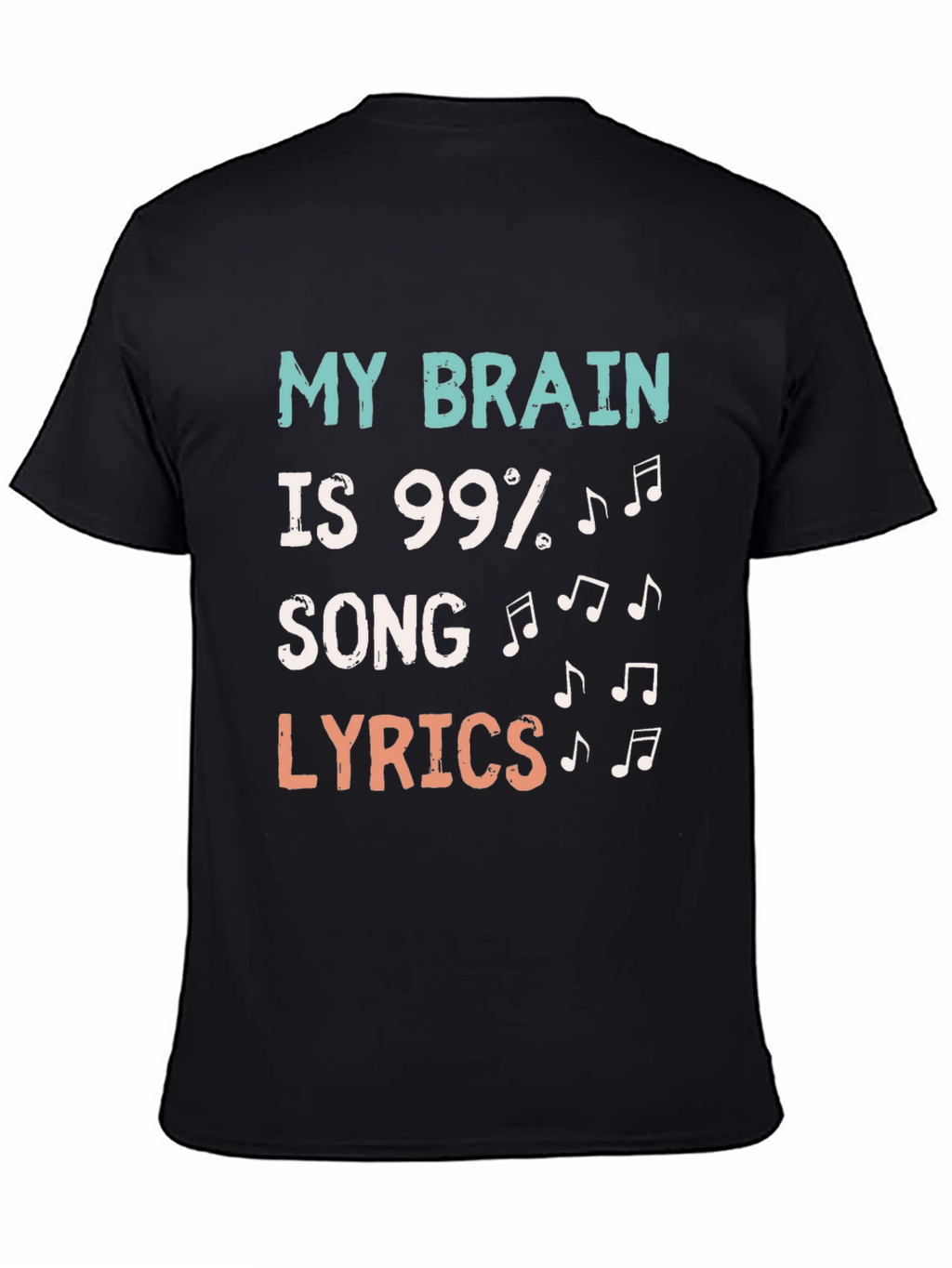 Song Lyrics Brain T-Shirt