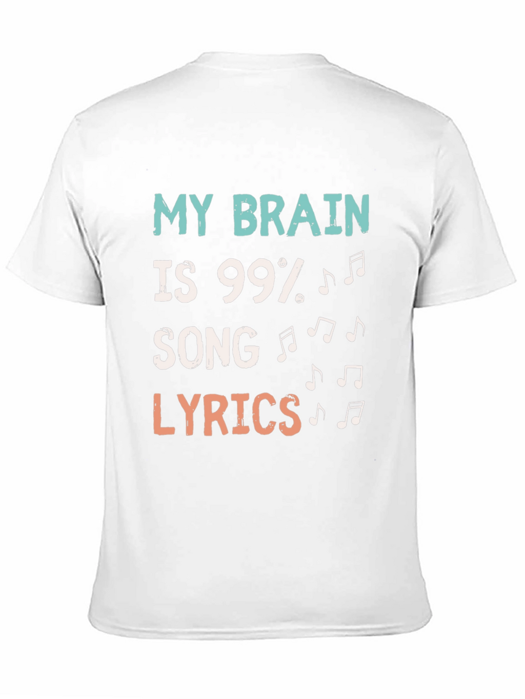 Song Lyrics Brain T-Shirt