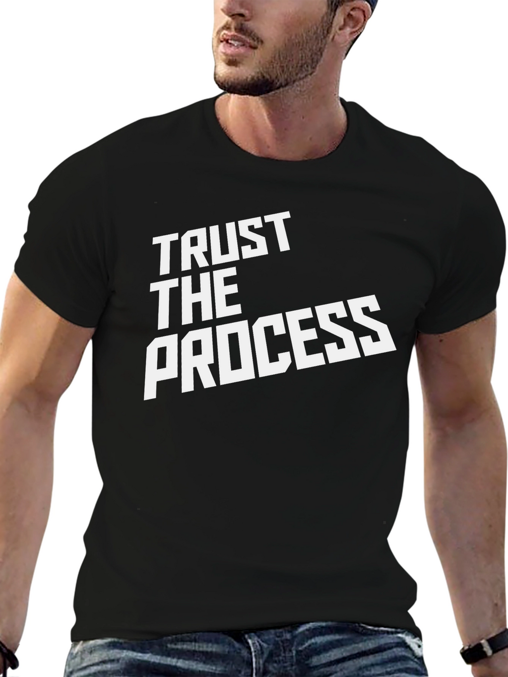 Trust The Process Black T-Shirt
