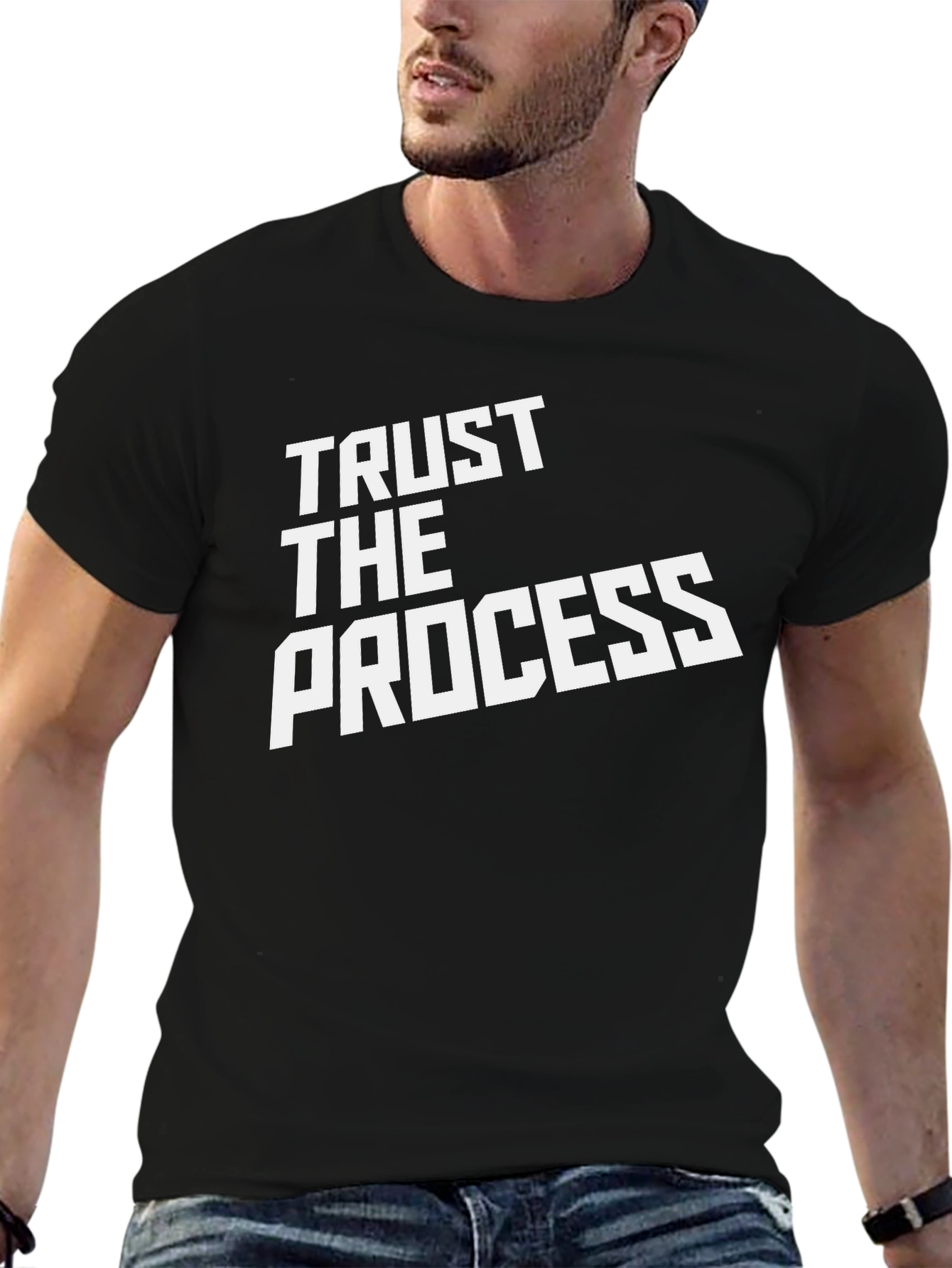 Trust The Process Black T-Shirt