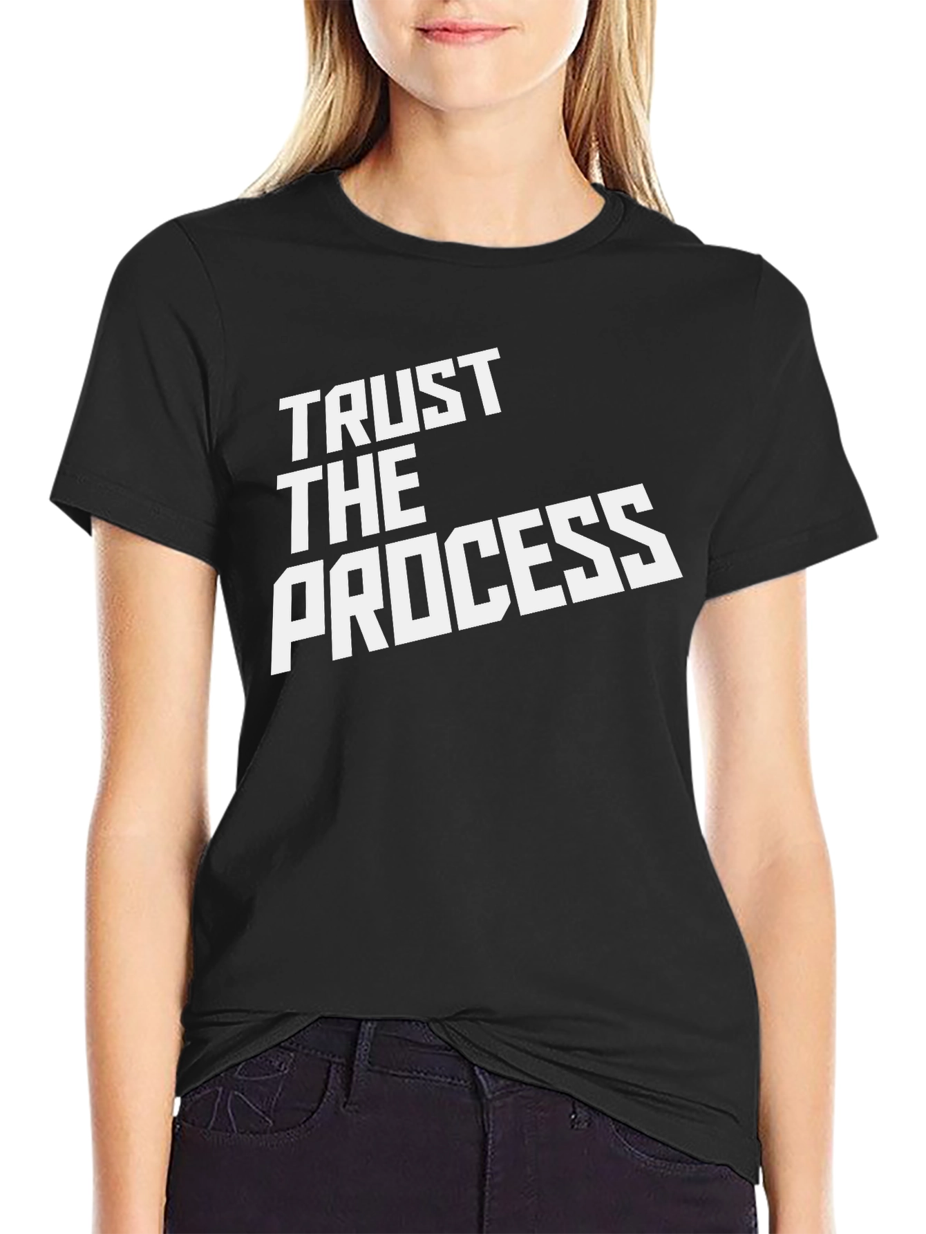 Trust The Process Black T-Shirt