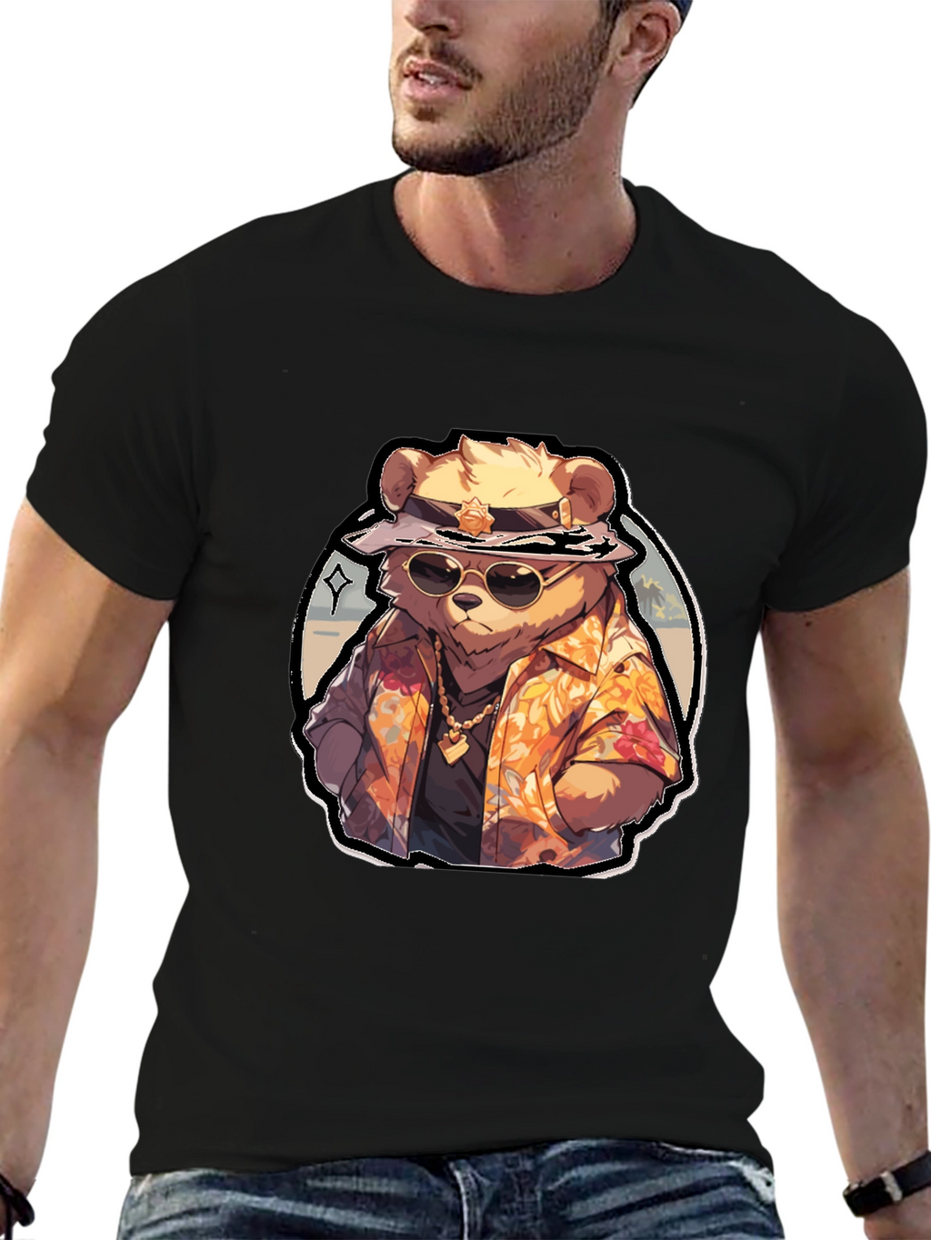 Cool Bear Hawaiian Shirt Graphic Tee