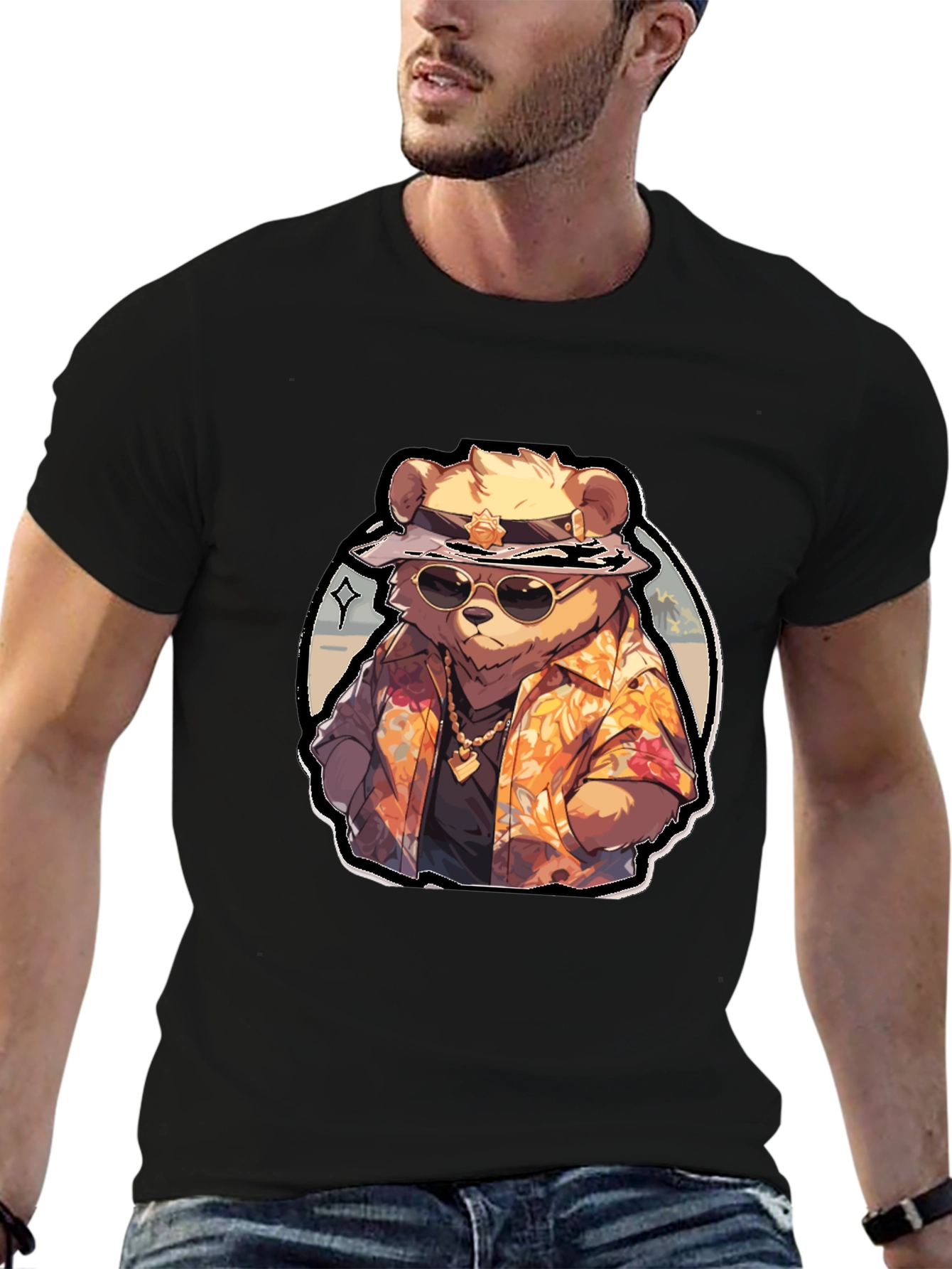 Cool Bear Hawaiian Shirt Graphic Tee