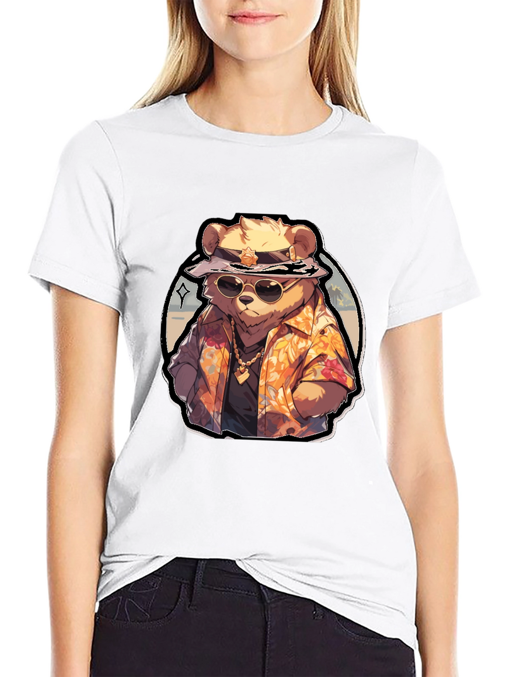 Cool Bear Hawaiian Shirt Graphic Tee