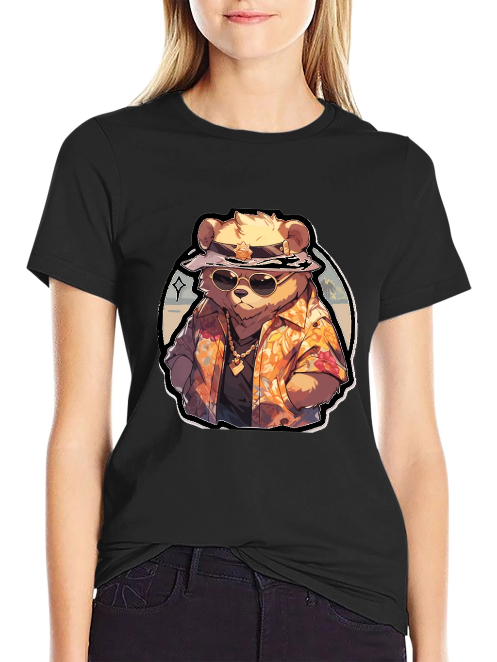 Cool Bear Hawaiian Shirt Graphic Tee