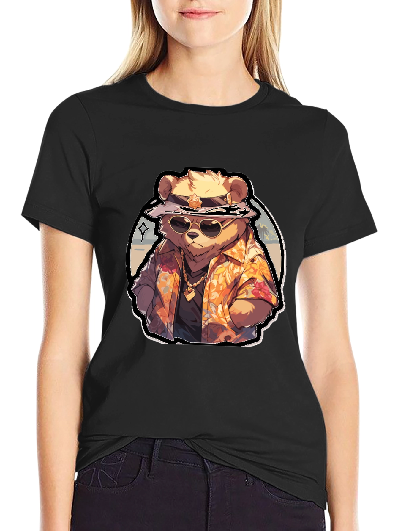 Cool Bear Hawaiian Shirt Graphic Tee