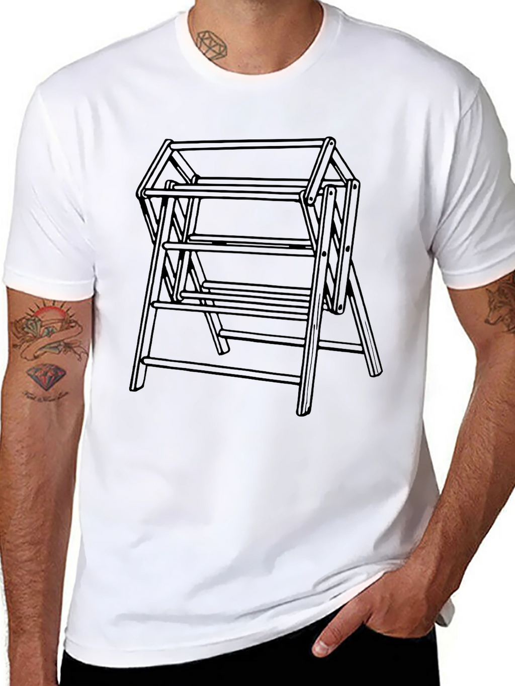 Modern Geometric Clothing Rack T-Shirt