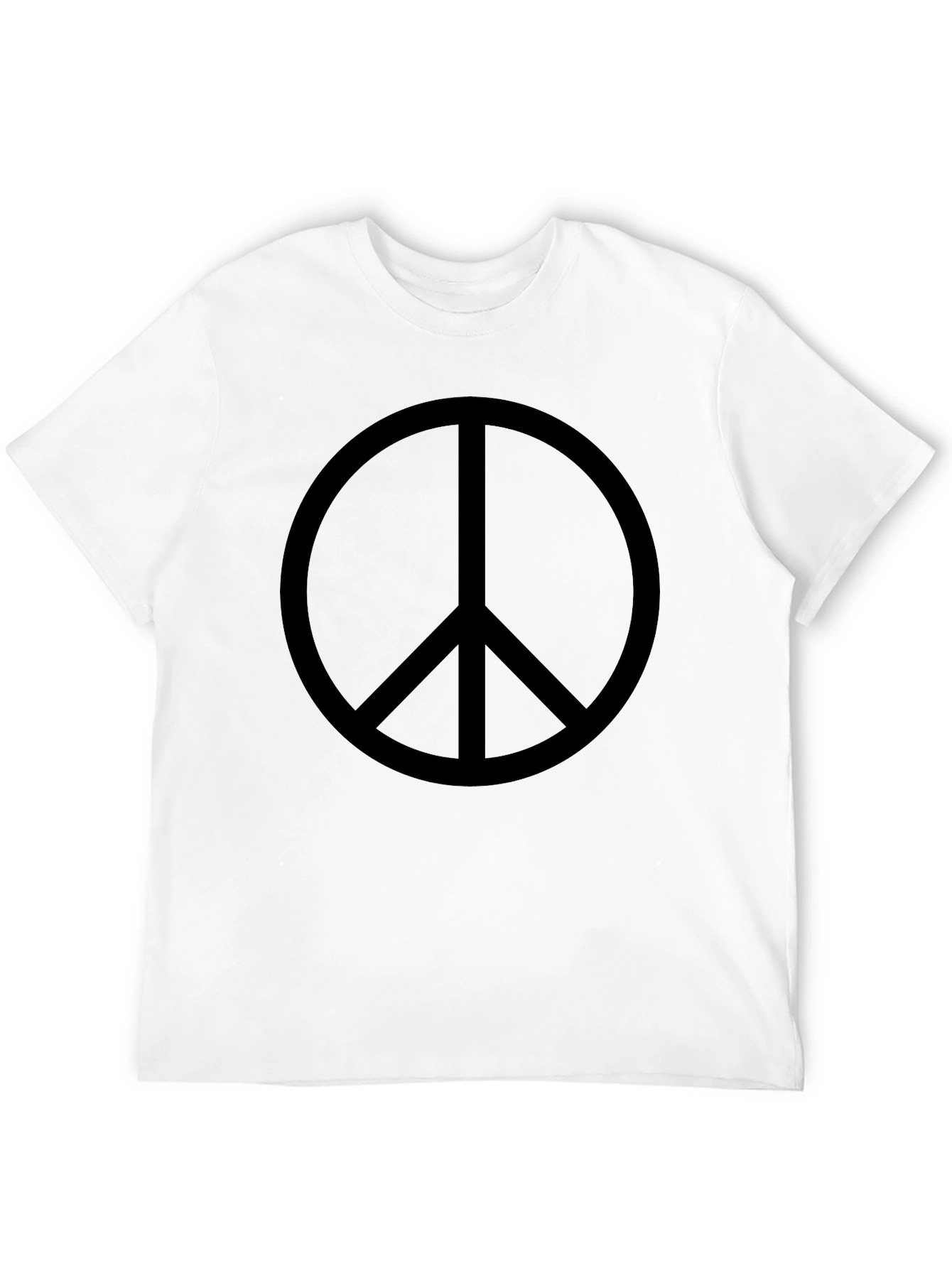 Peace Sign Graphic T-Shirt - Classic Black