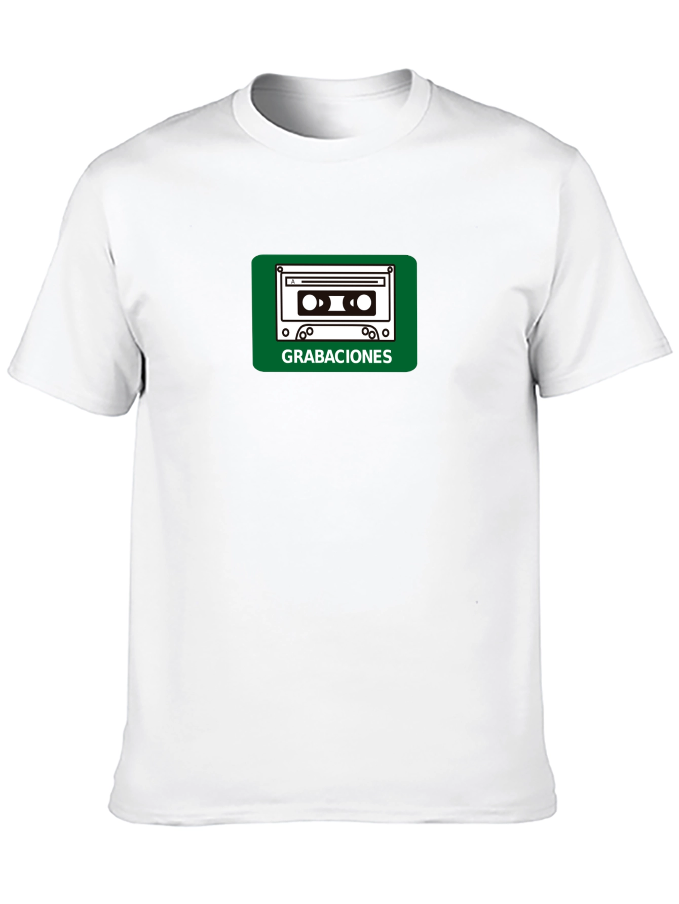 Retro Cassette Tape Graphic T-Shirt - Black