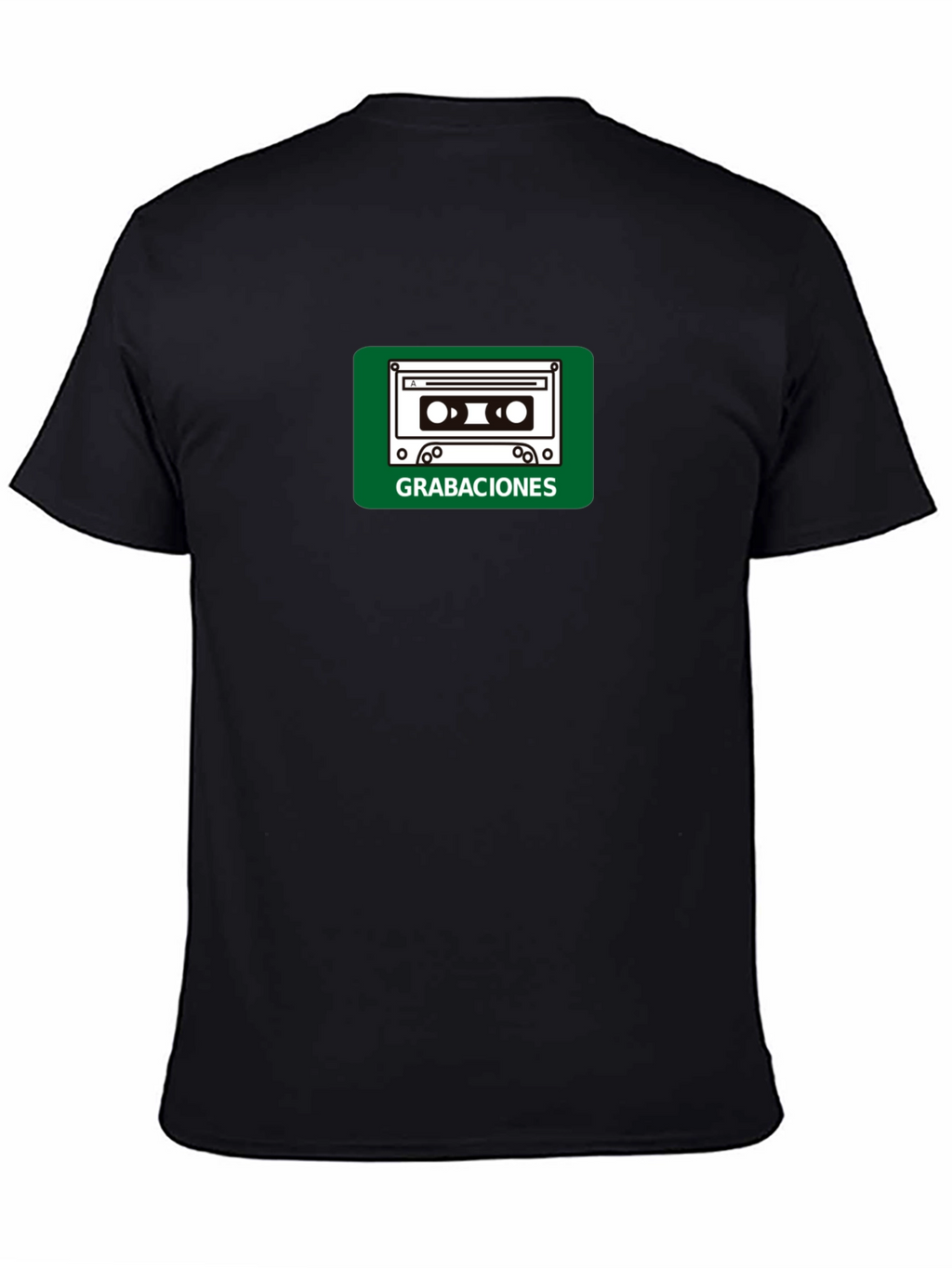 Retro Cassette Tape Graphic T-Shirt - Black