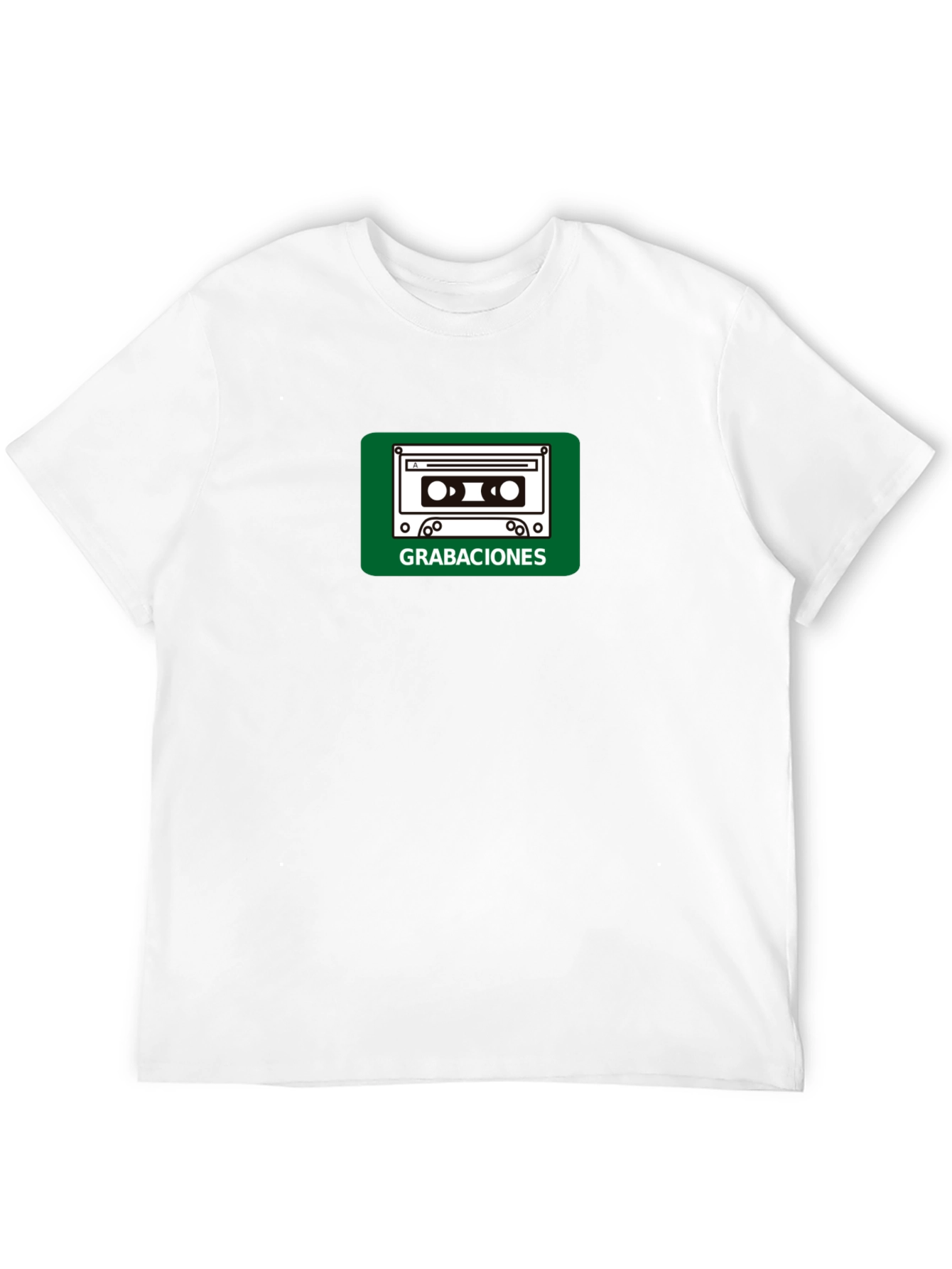 Retro Cassette Tape Graphic T-Shirt - Black