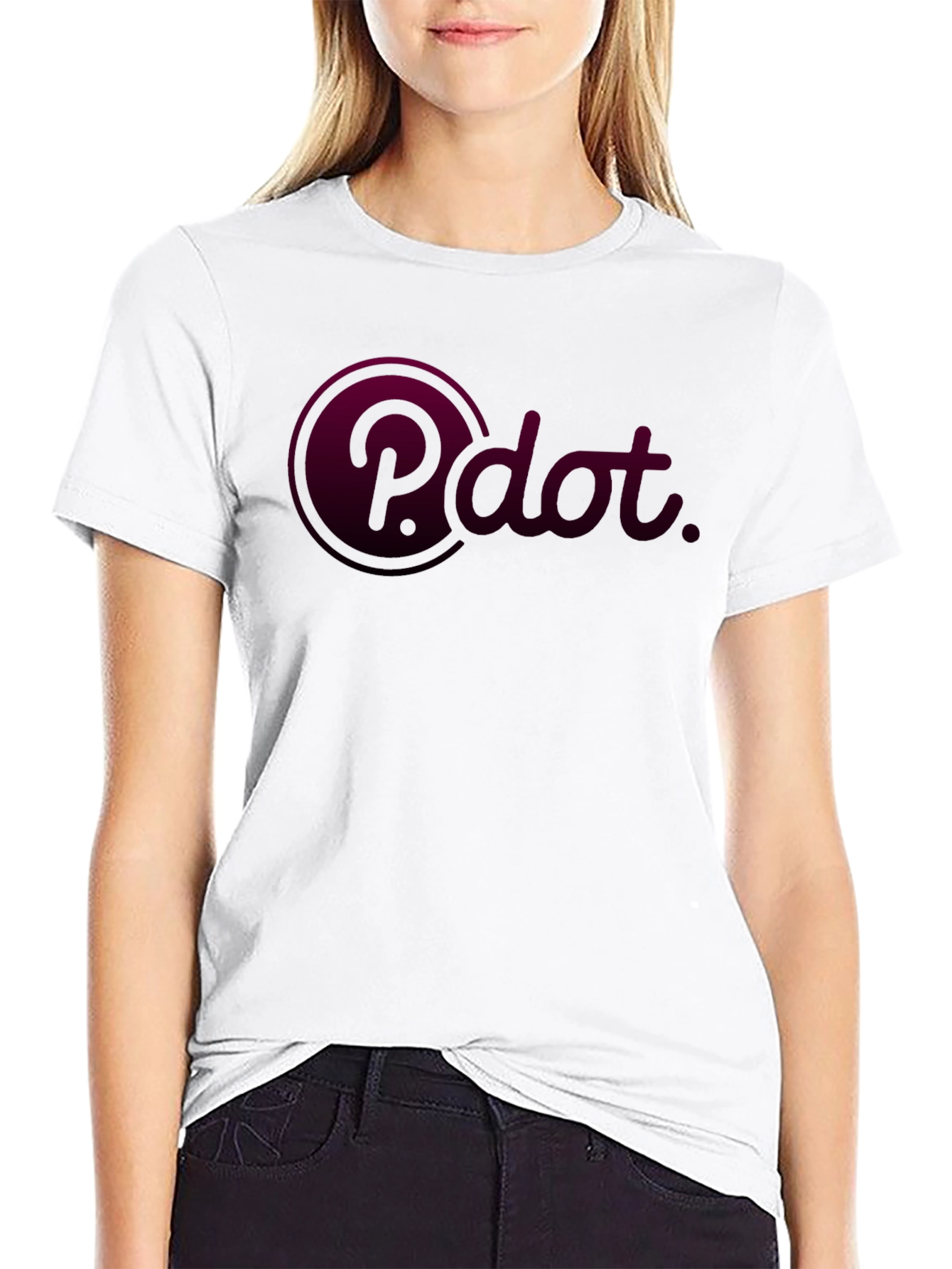 P.dot Black T-Shirt - Modern Design