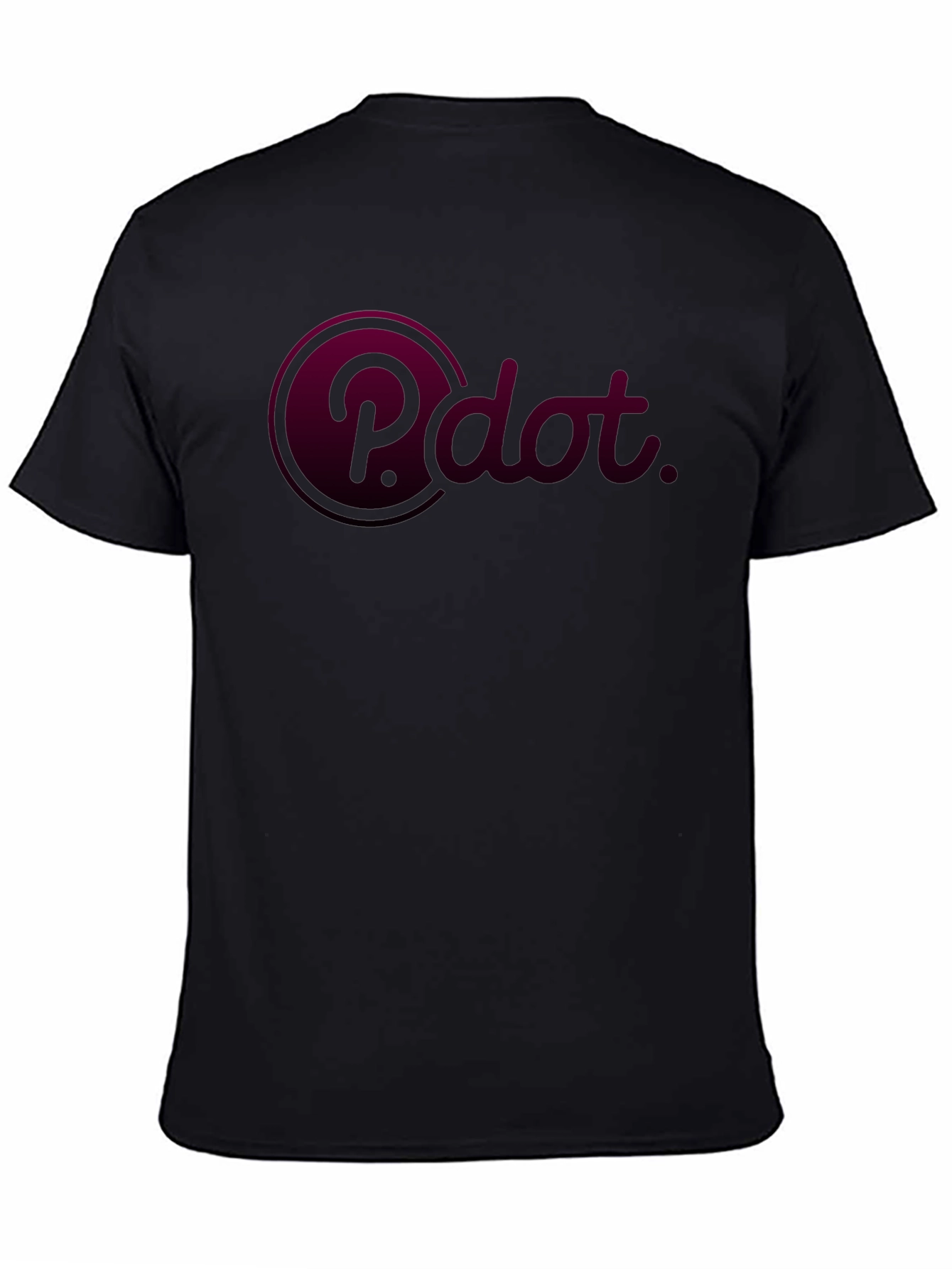 P.dot Black T-Shirt - Modern Design