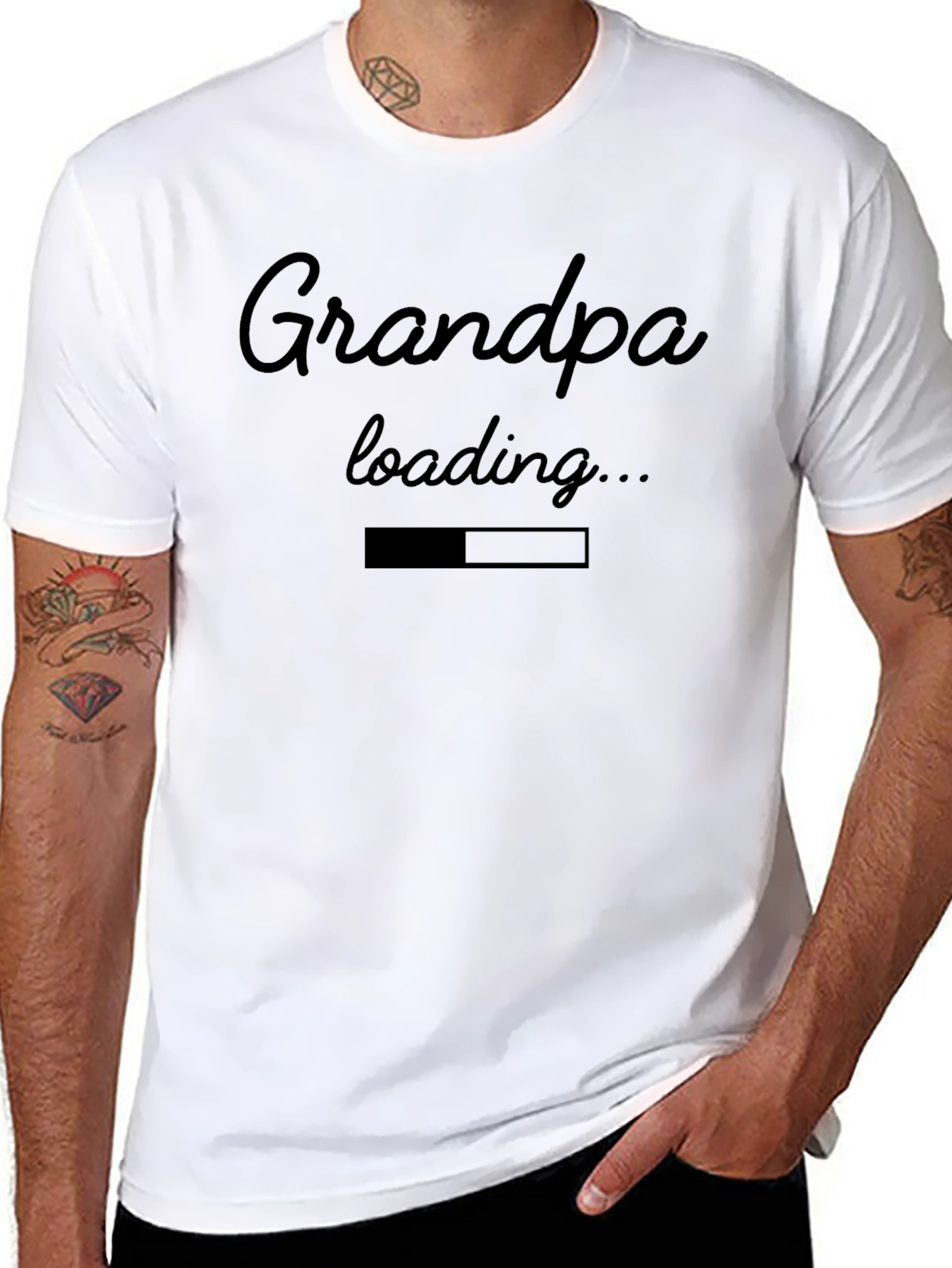 Grandpa Loading T-Shirt - Funny New Grandparent Tee