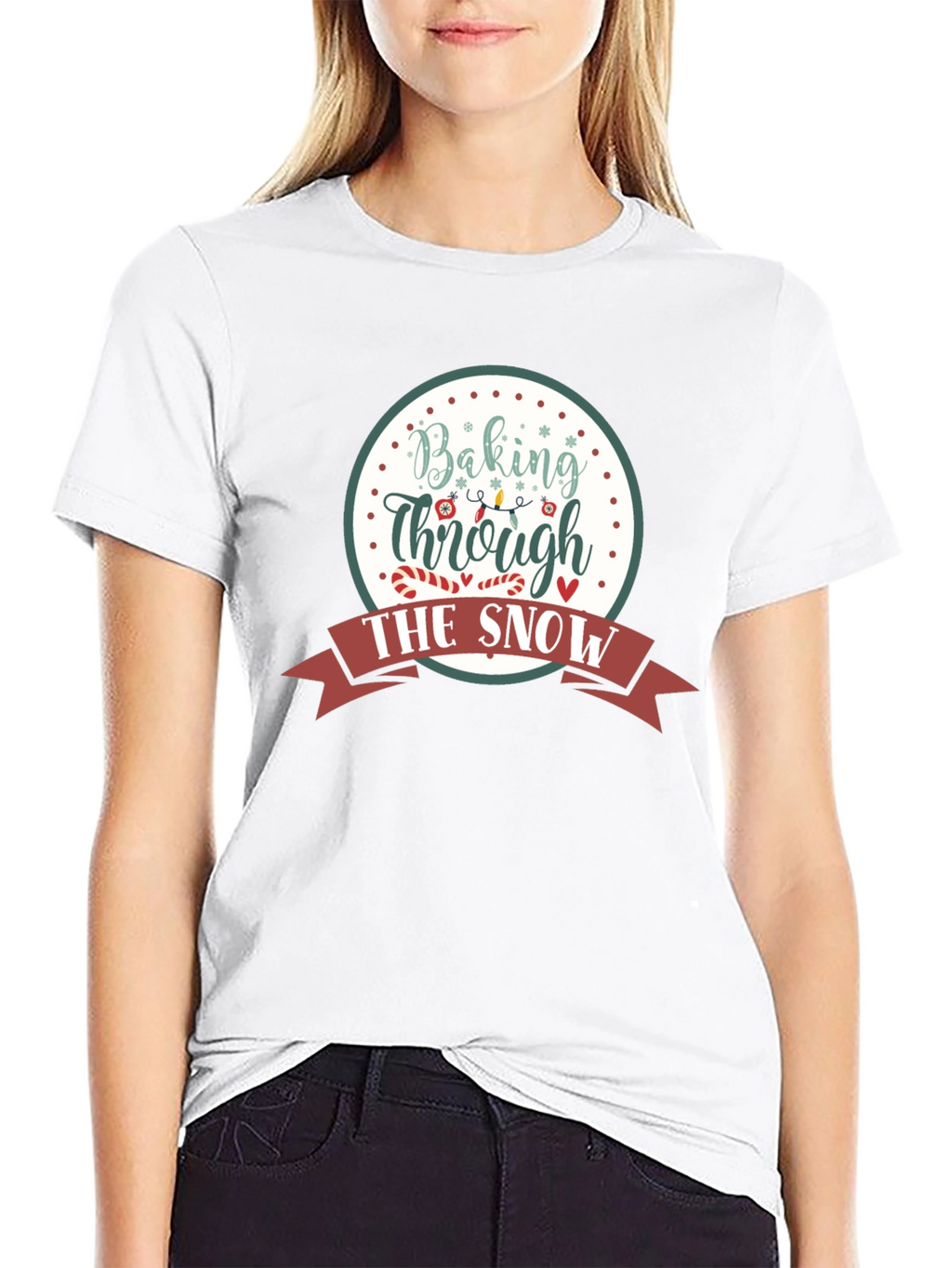 Baking Through the Snow Christmas Holiday T-Shirt