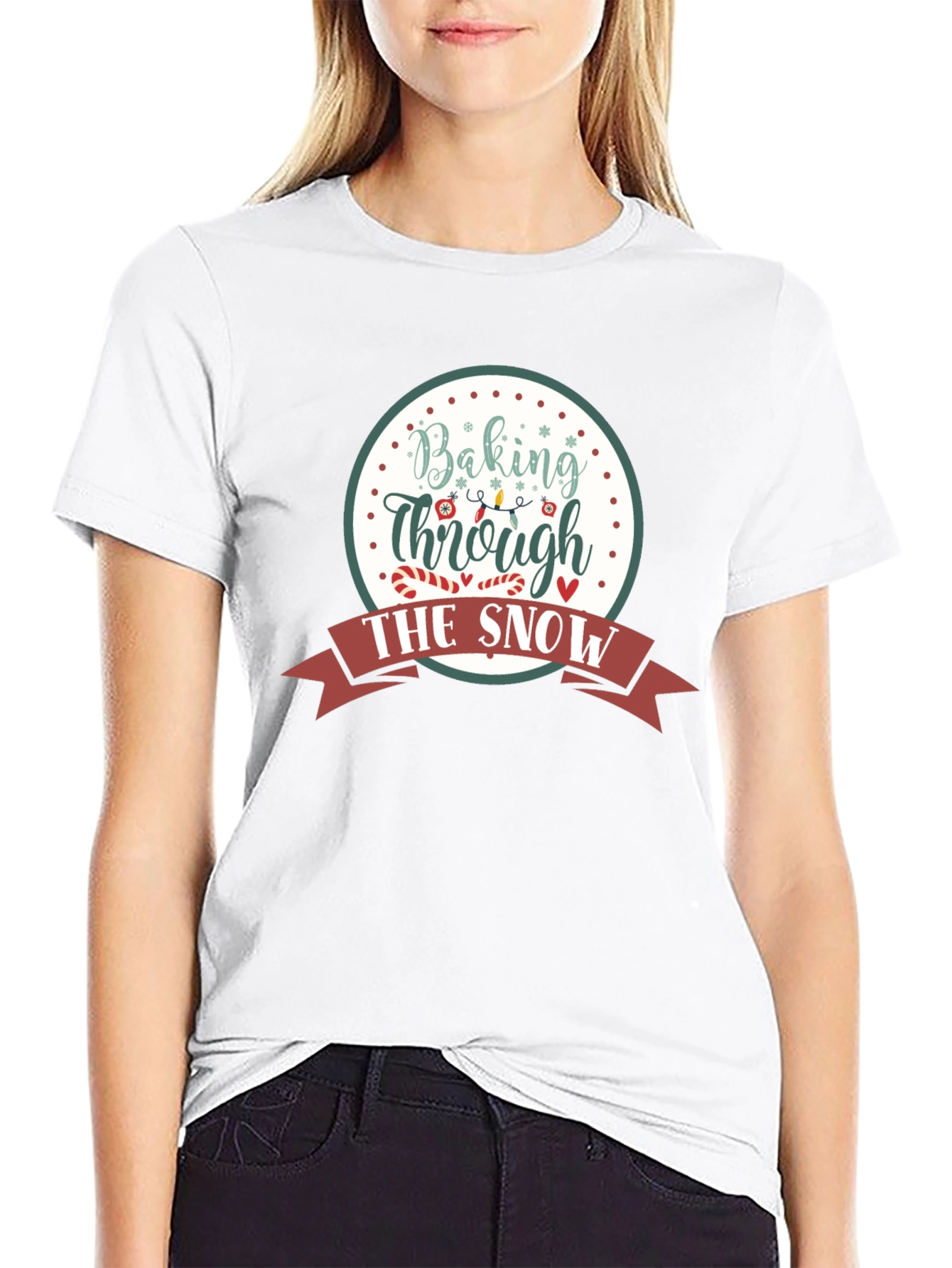 Baking Through the Snow Christmas Holiday T-Shirt