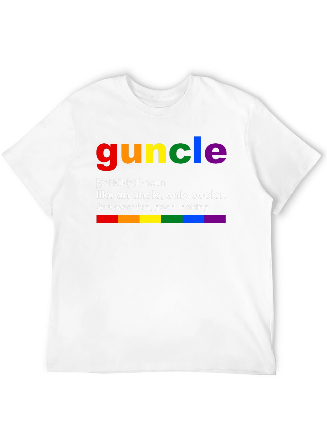 Guncle Rainbow Definition T-Shirt