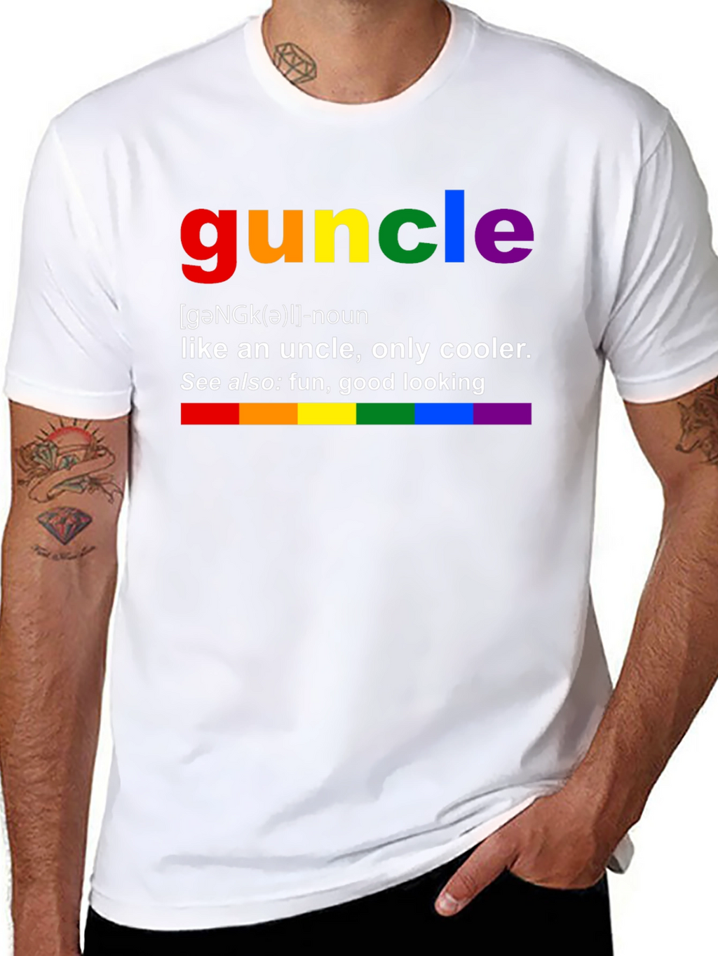 Guncle Rainbow Definition T-Shirt