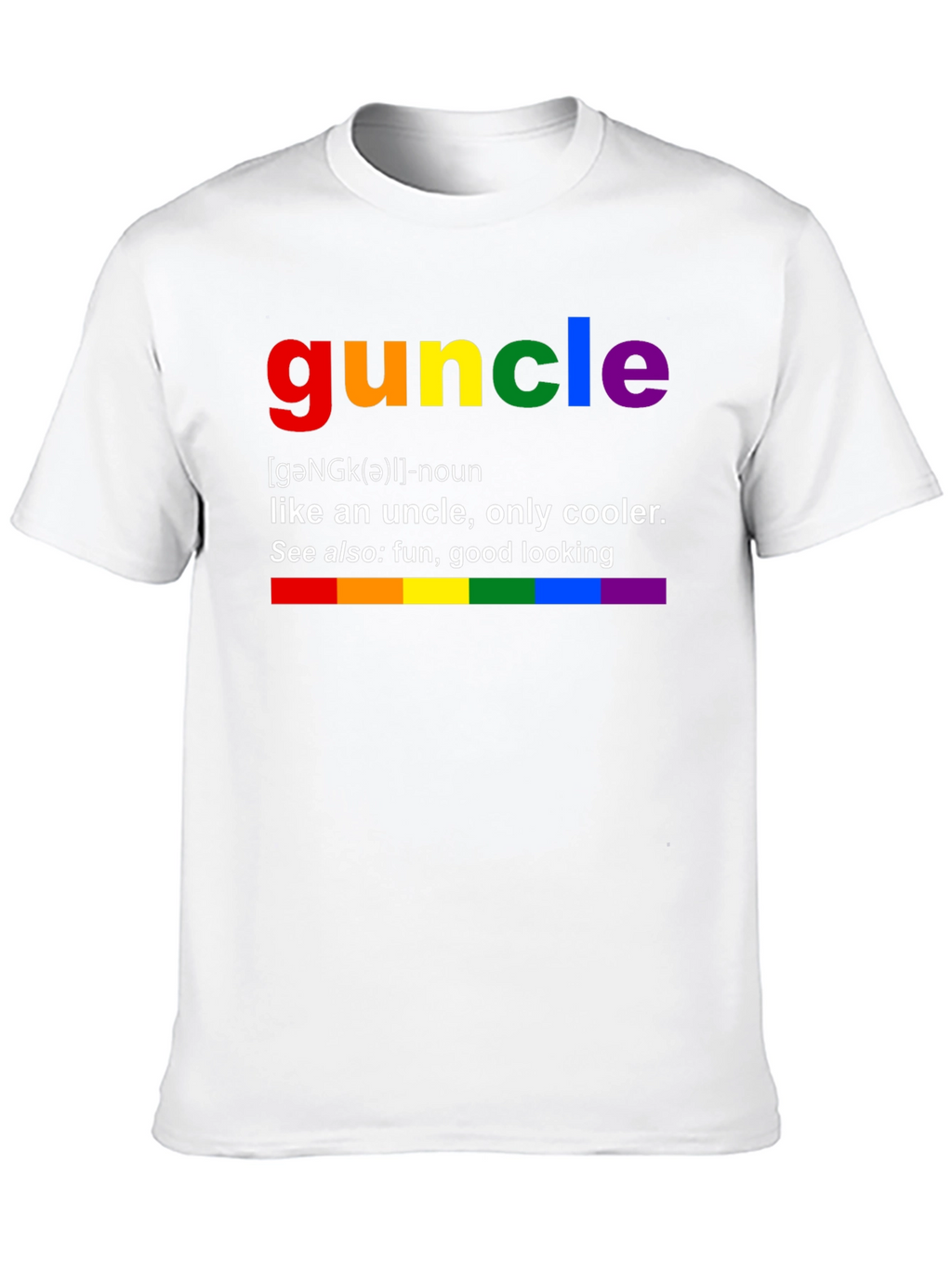 Guncle Rainbow Definition T-Shirt
