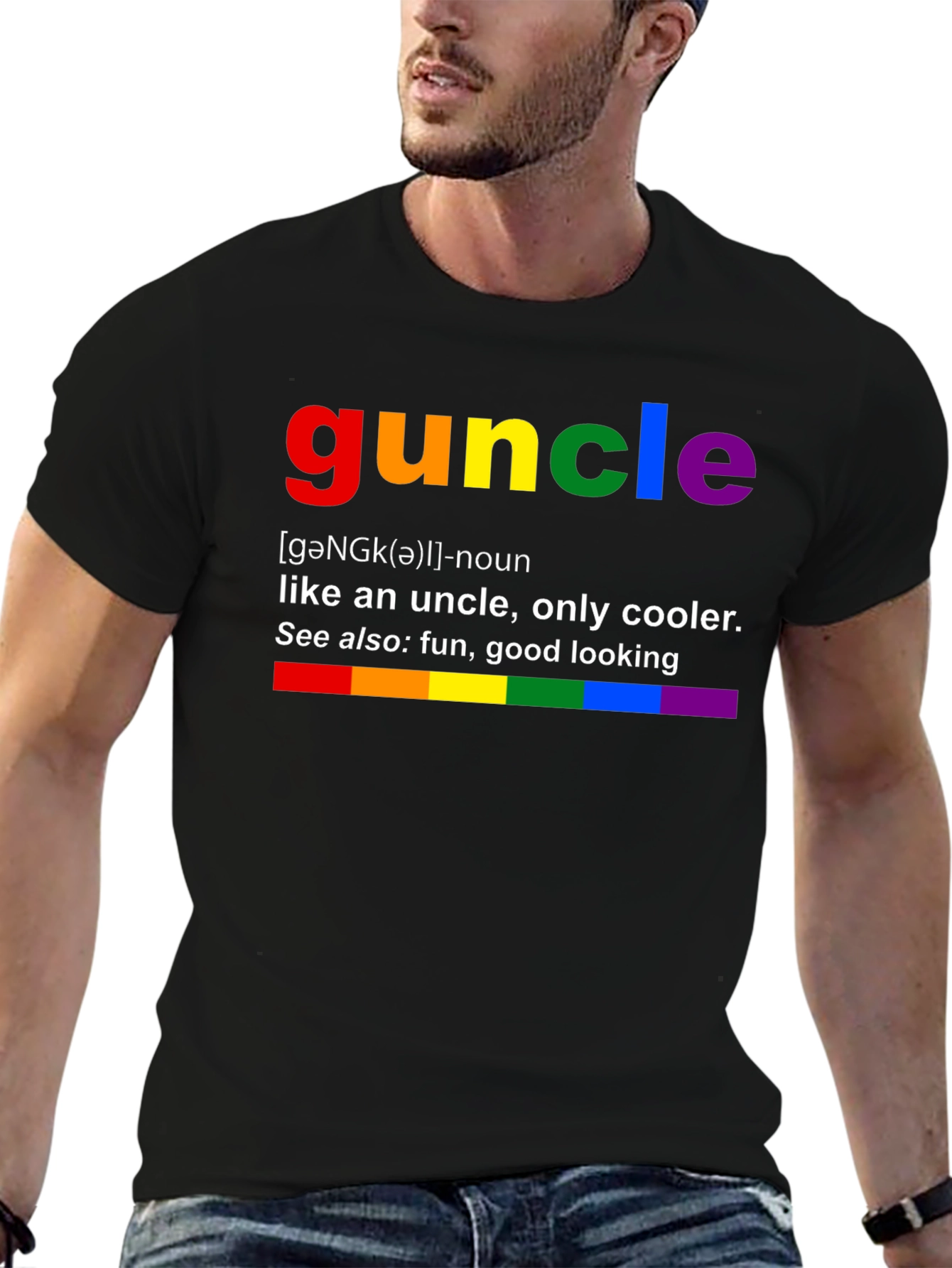 Guncle Rainbow Definition T-Shirt