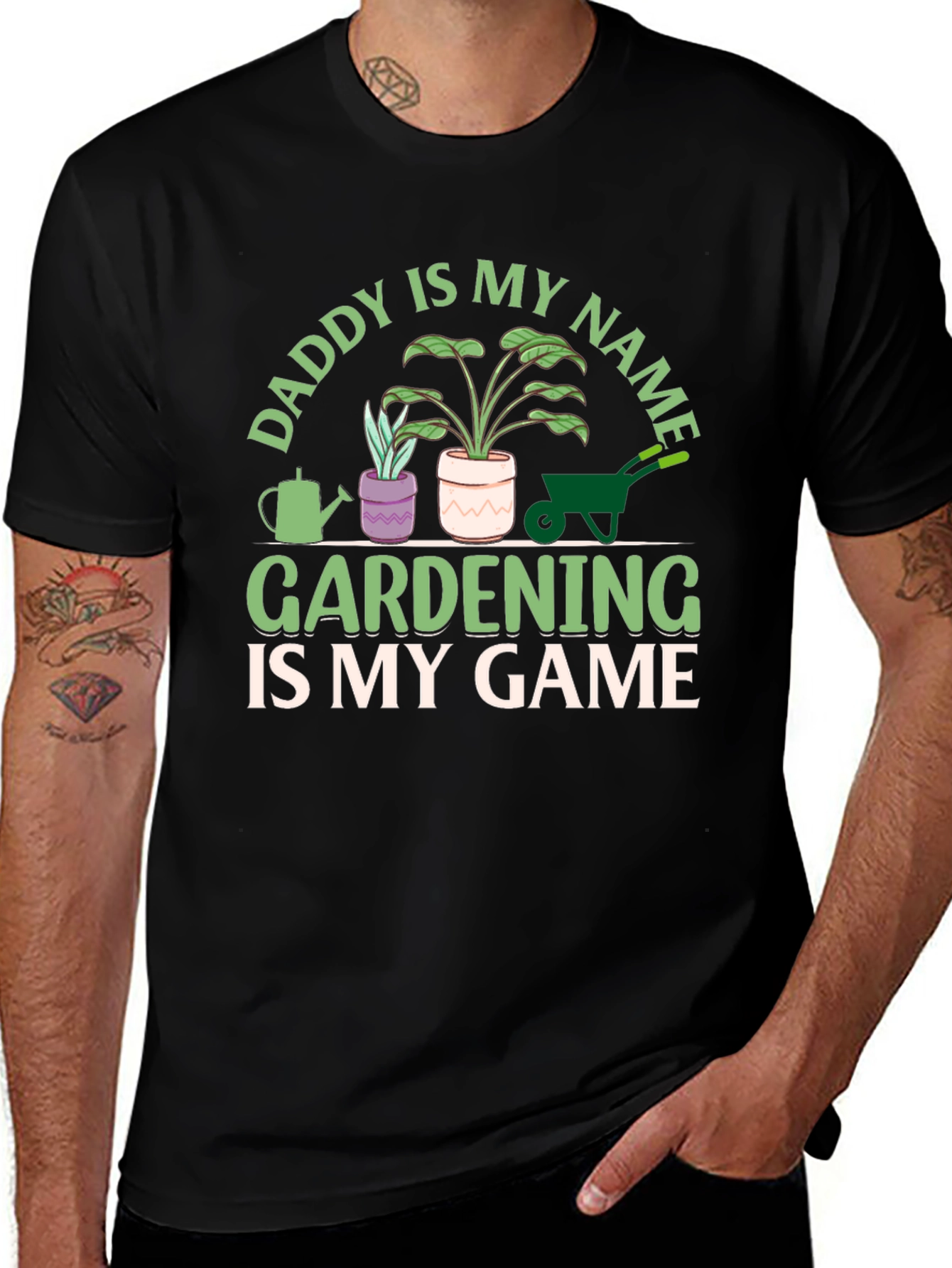 Daddy is My Name Gardening T-Shirt