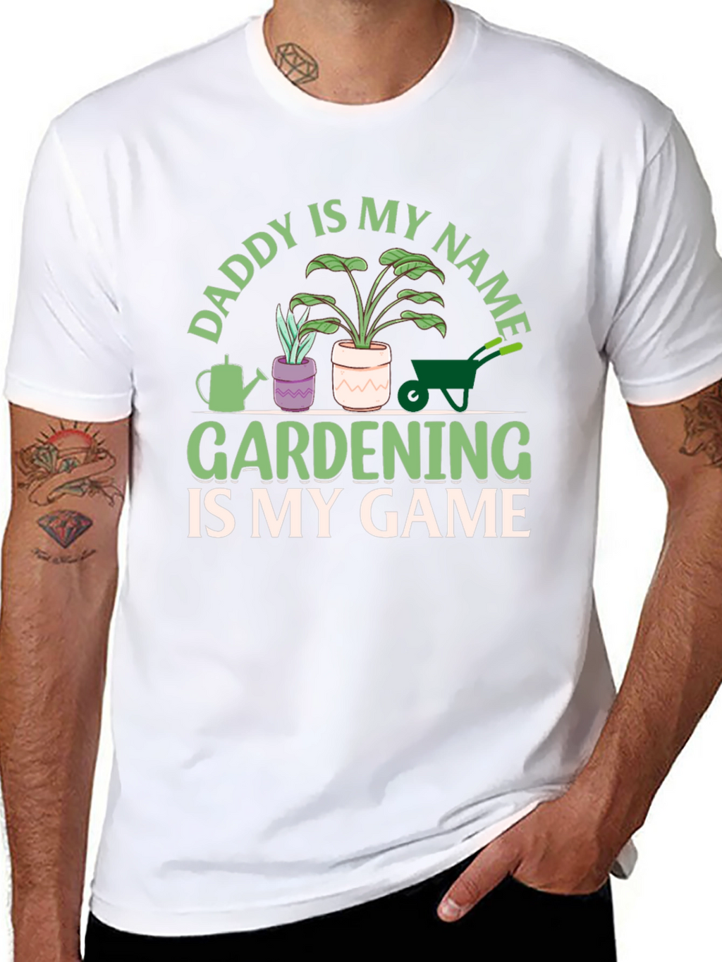 Daddy is My Name Gardening T-Shirt