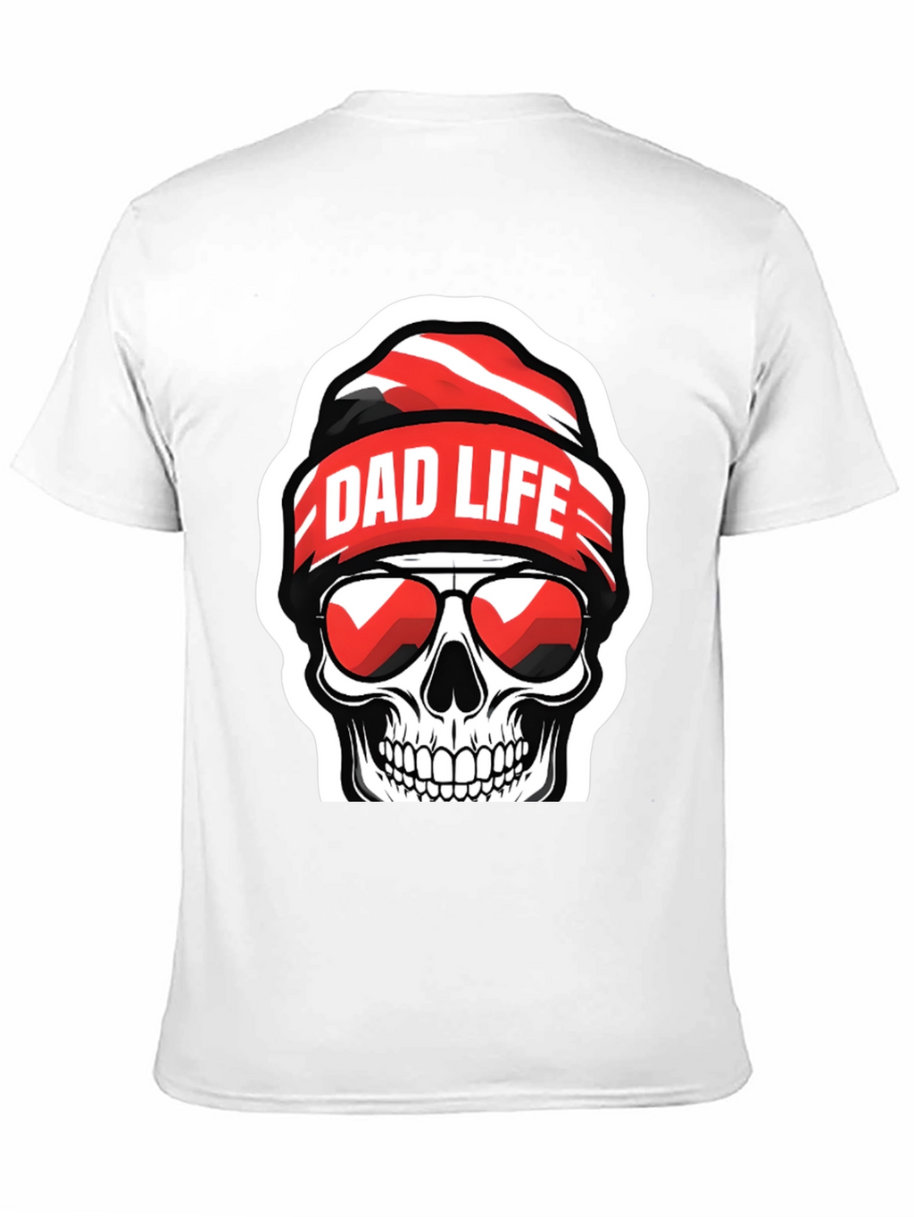 Dad Life Skull Graphic T-Shirt