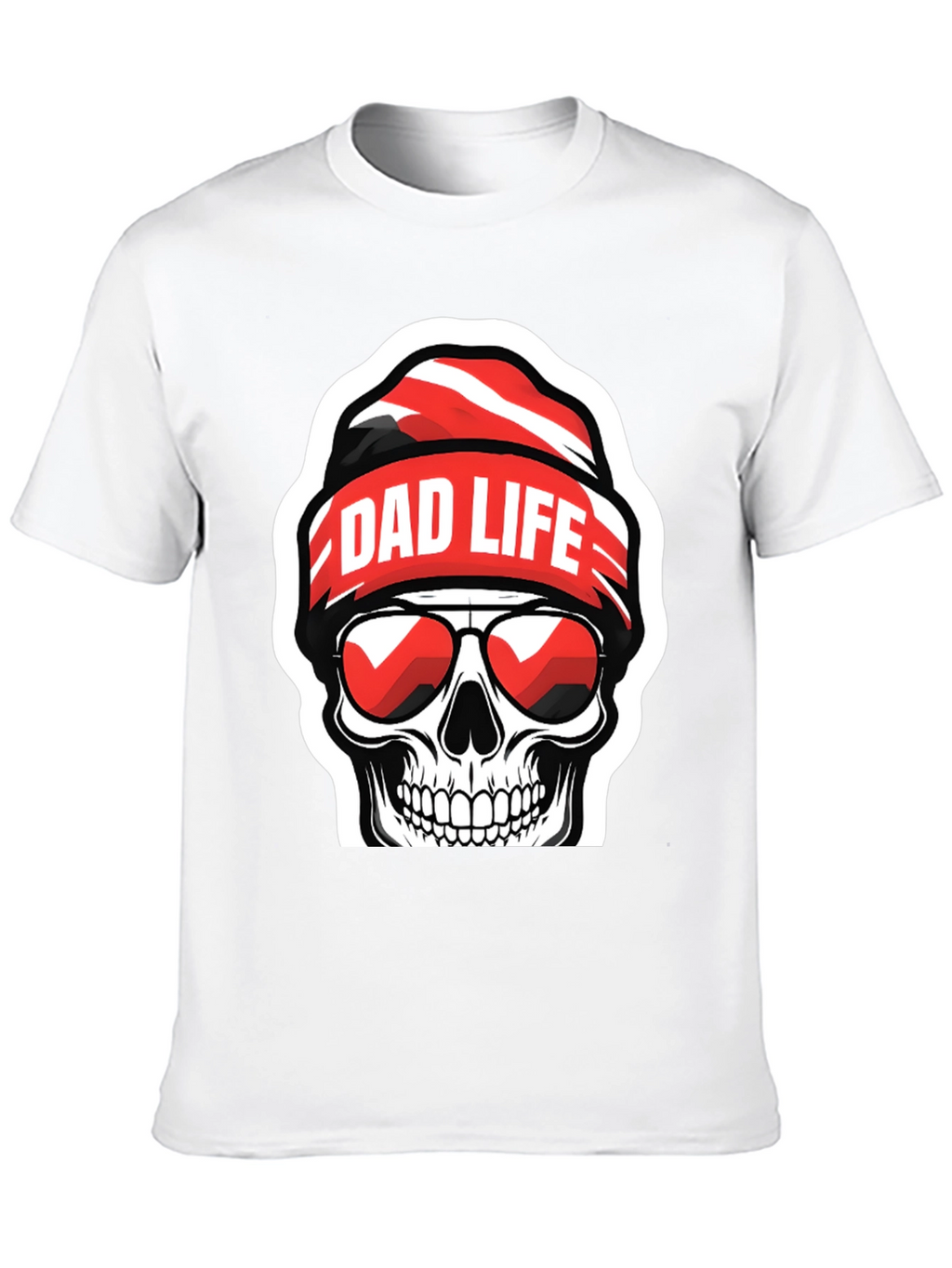 Dad Life Skull Graphic T-Shirt