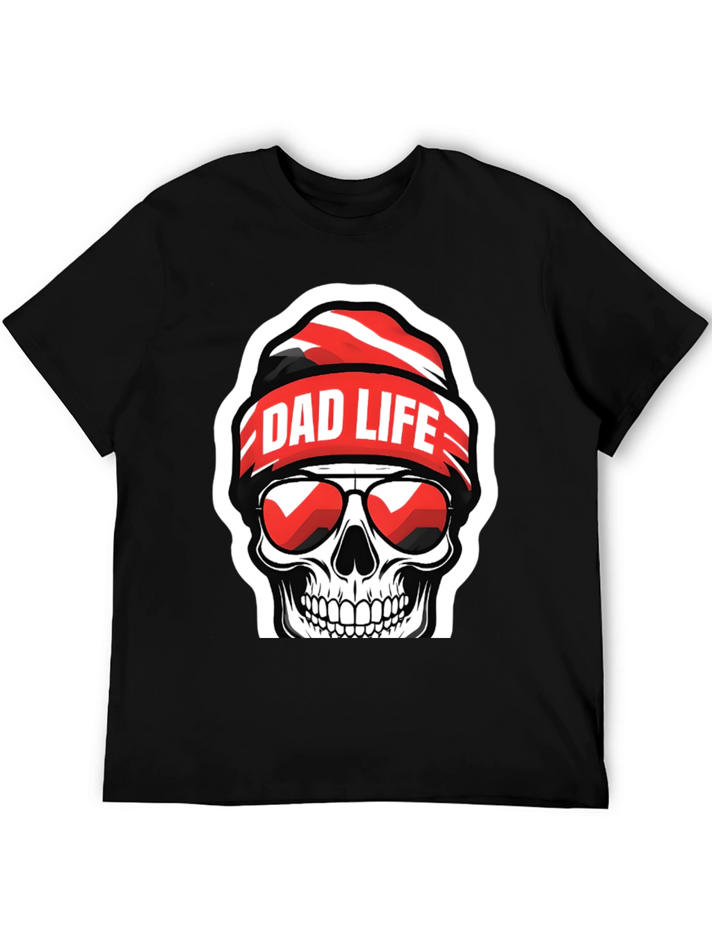 Dad Life Skull Graphic T-Shirt
