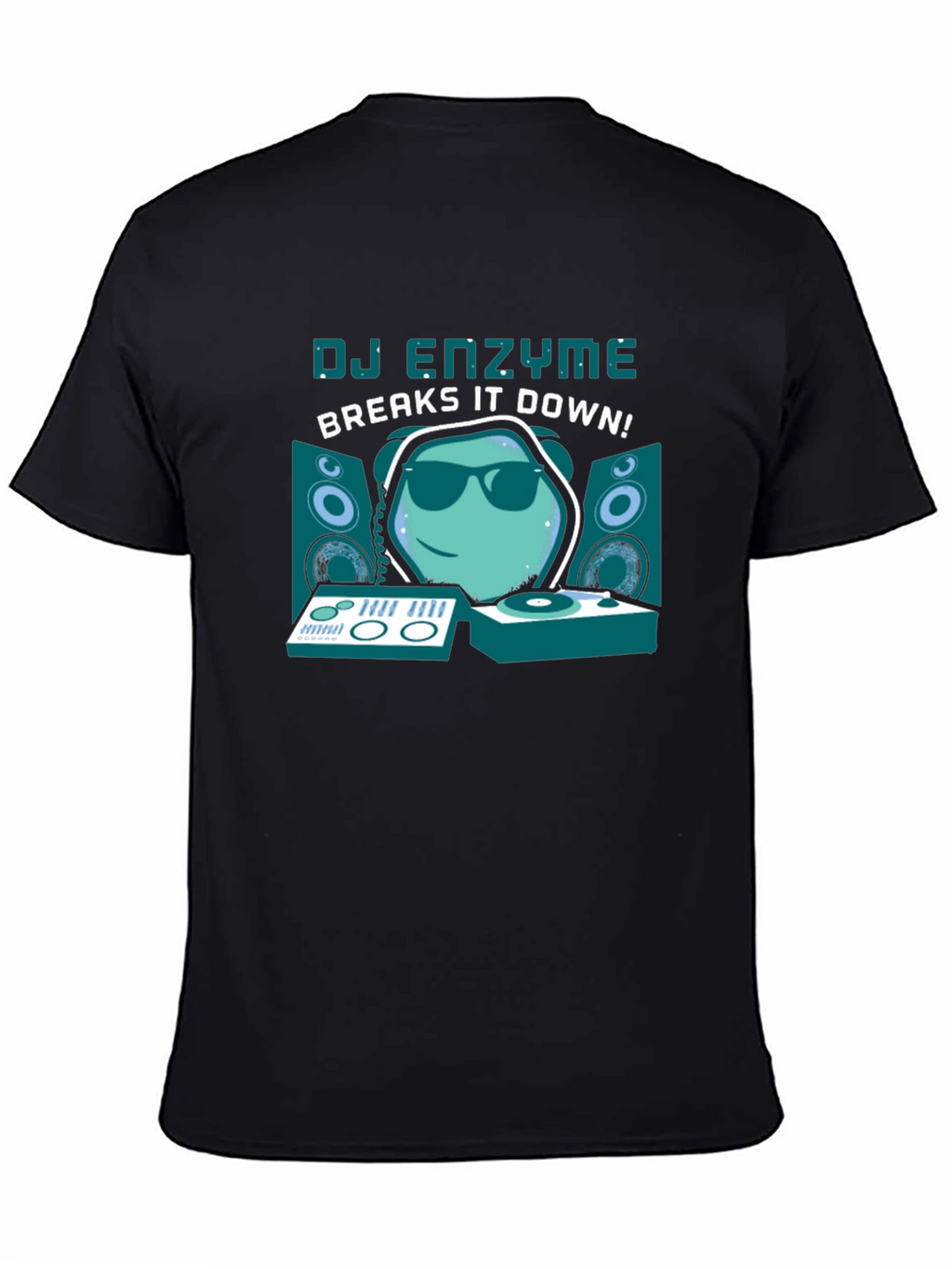 DJ Enzyme Breaks It Down Black T-Shirt