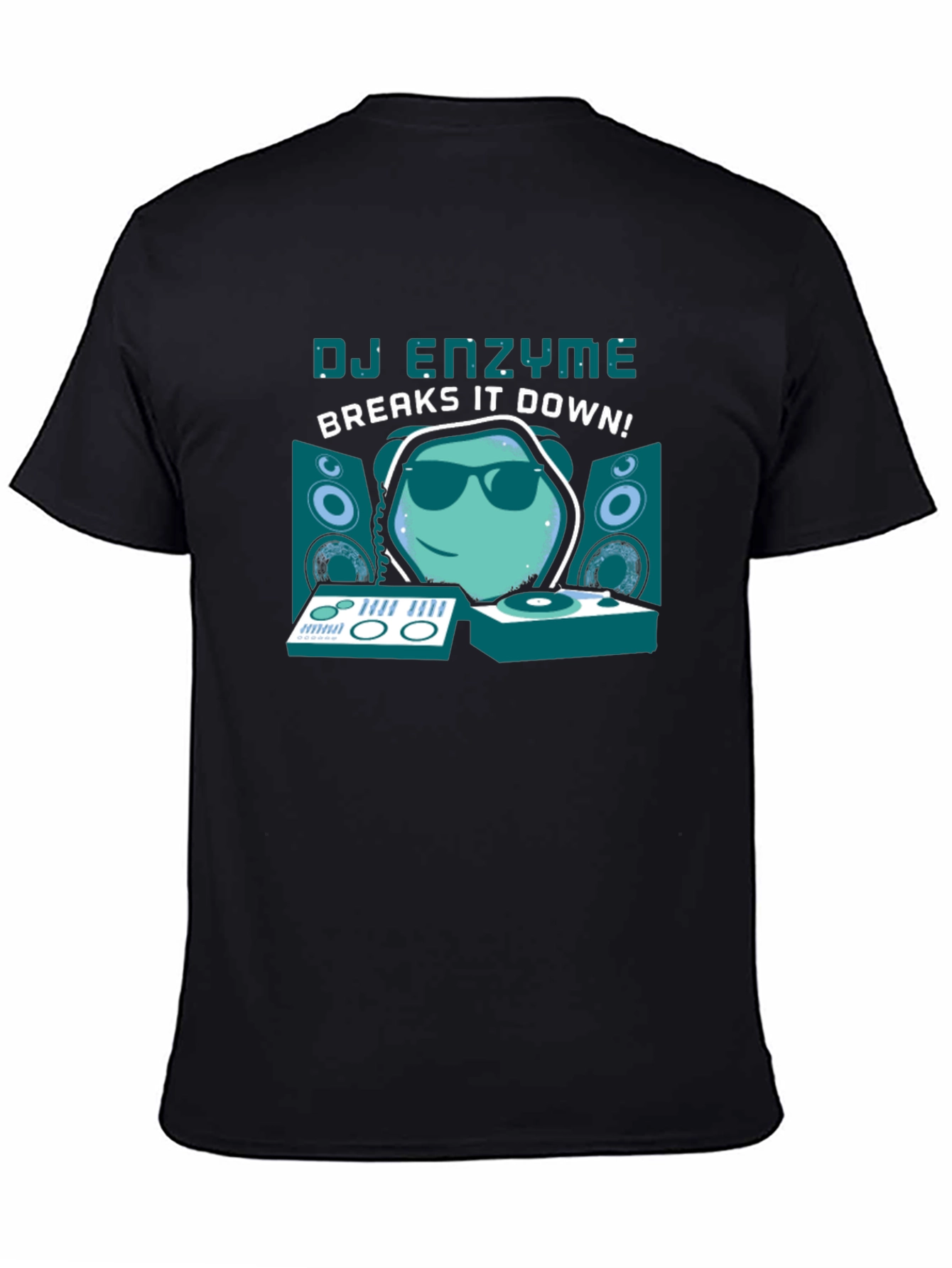 DJ Enzyme Breaks It Down Black T-Shirt