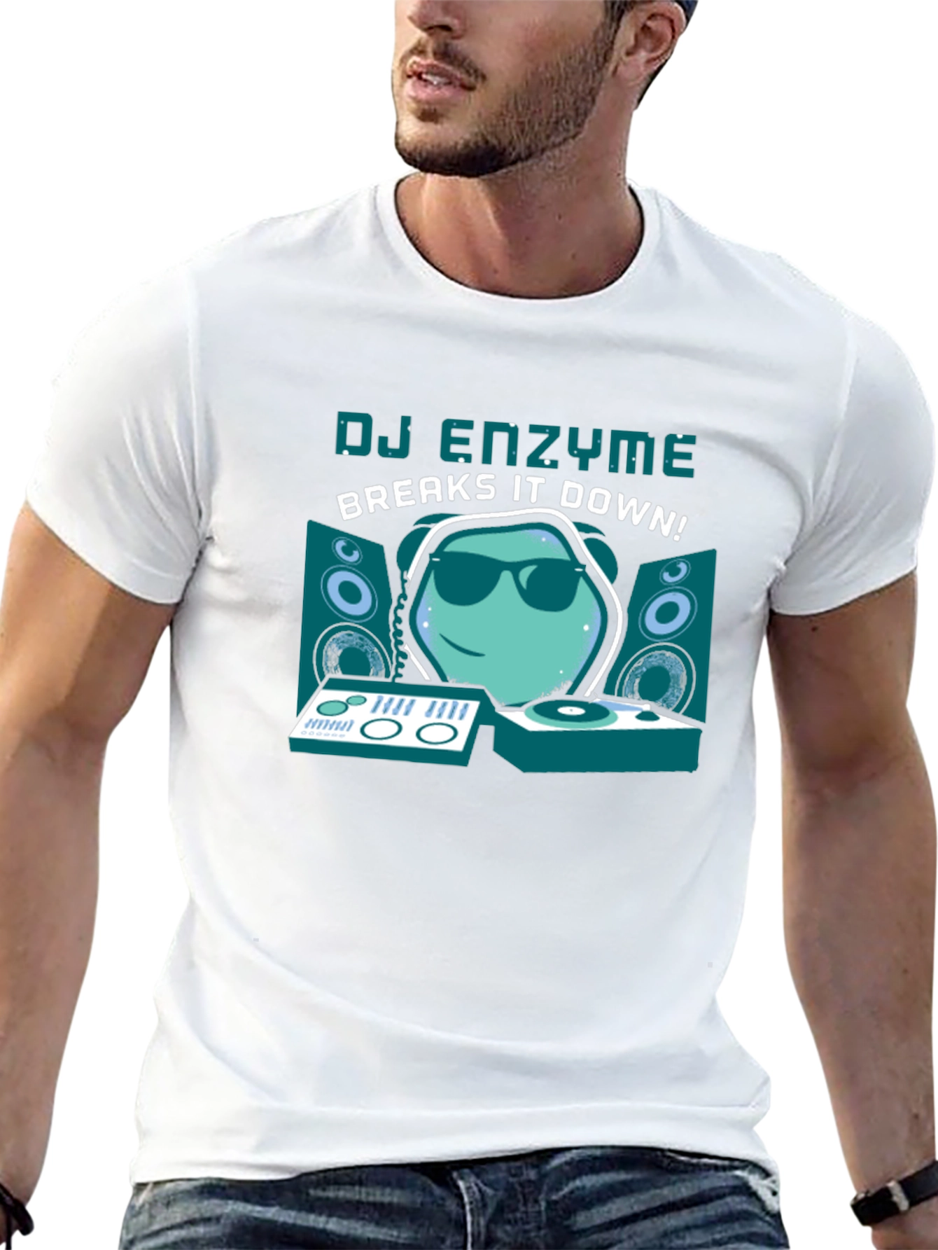 DJ Enzyme Breaks It Down Black T-Shirt