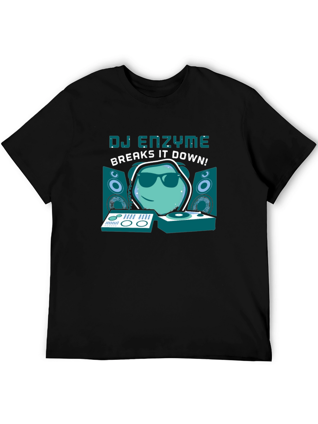 DJ Enzyme Breaks It Down Black T-Shirt