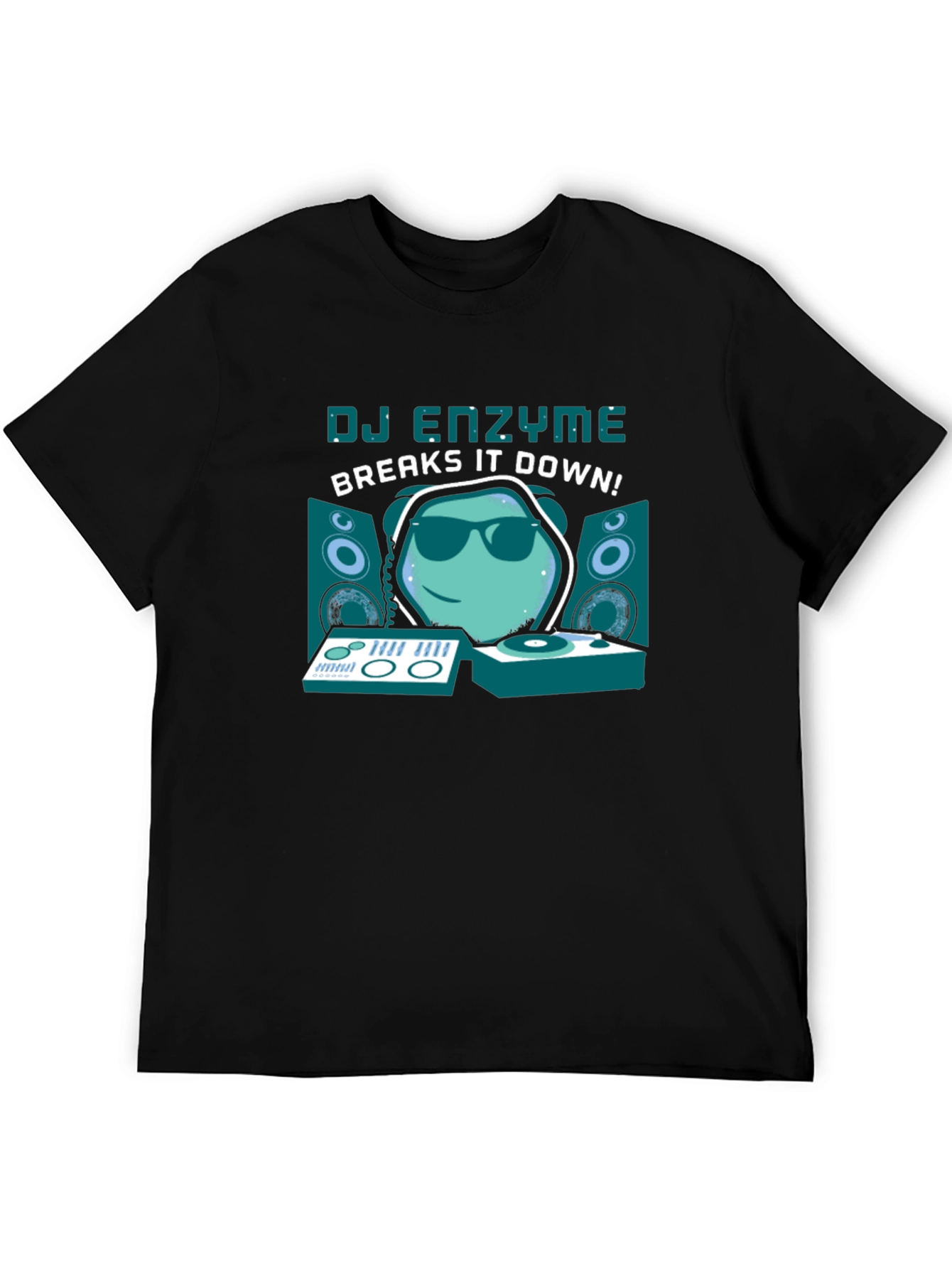 DJ Enzyme Breaks It Down Black T-Shirt