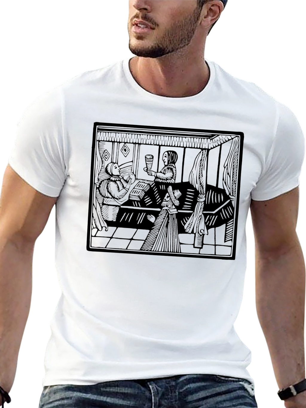 Renaissance Art T-Shirt - Classic Black Tee