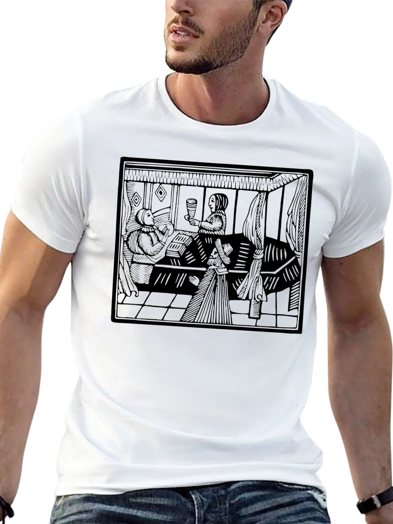 Renaissance Art T-Shirt - Classic Black Tee