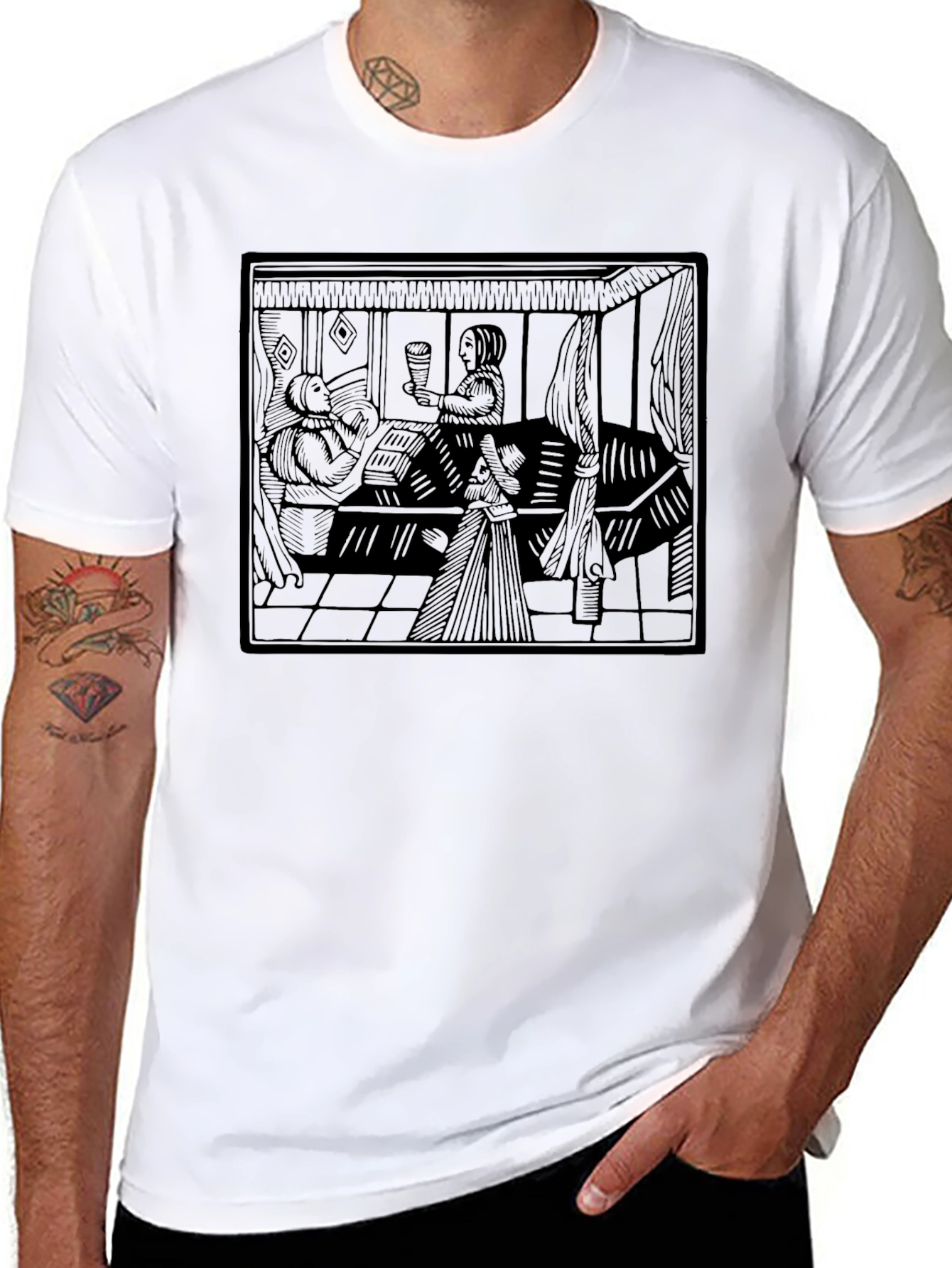 Renaissance Art T-Shirt - Classic Black Tee