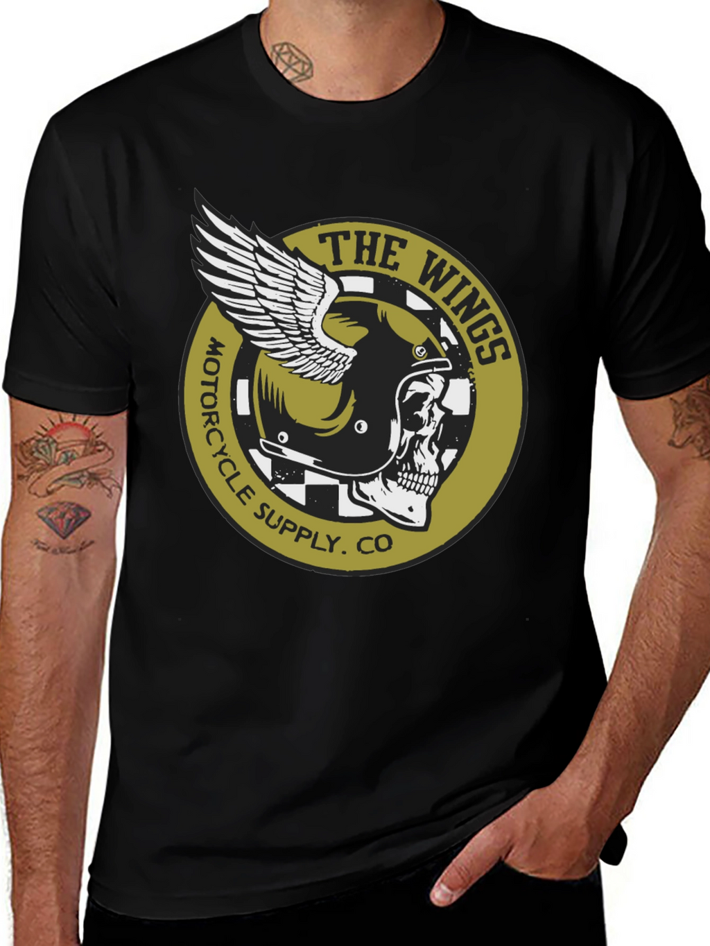 The Wings Motorcycle Supply Co. T-Shirt