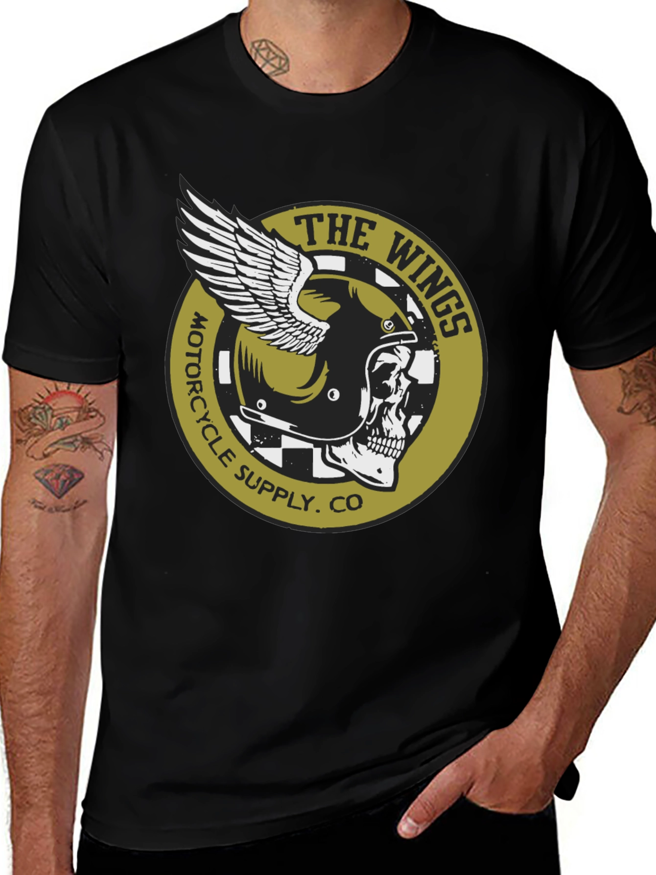 The Wings Motorcycle Supply Co. T-Shirt
