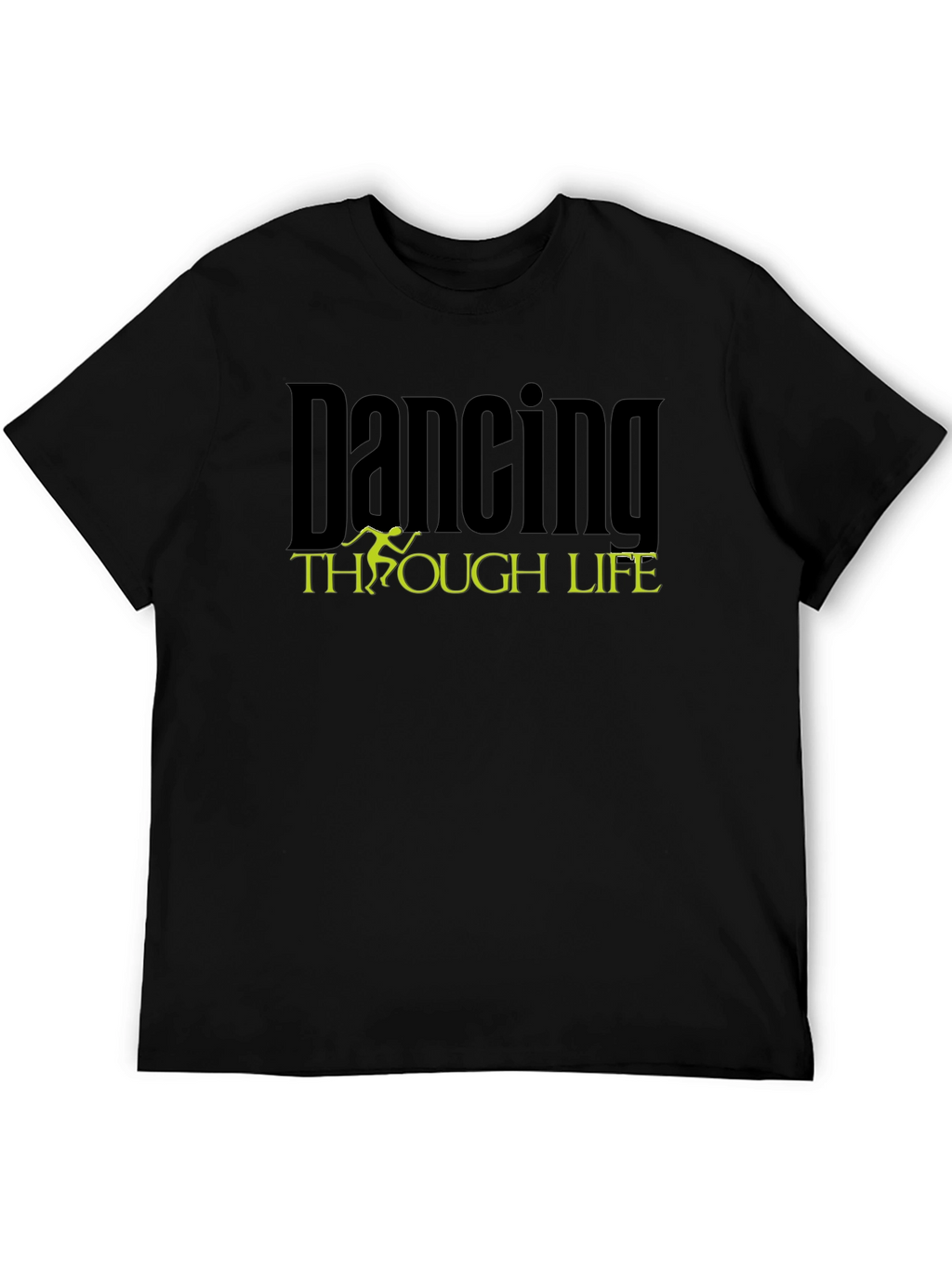 Dancing Through Life Black Graphic Tee